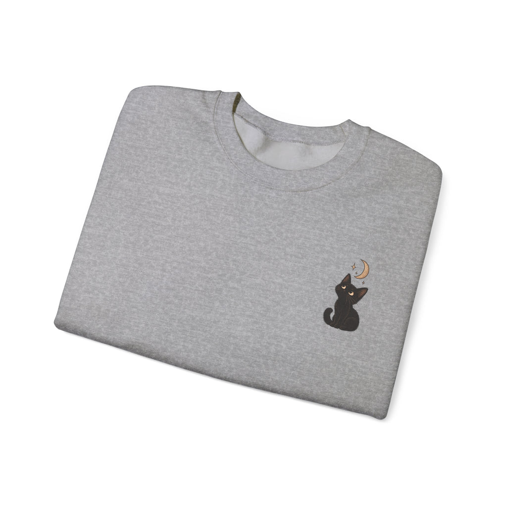 Cat Moon Gaze Sweatshirt