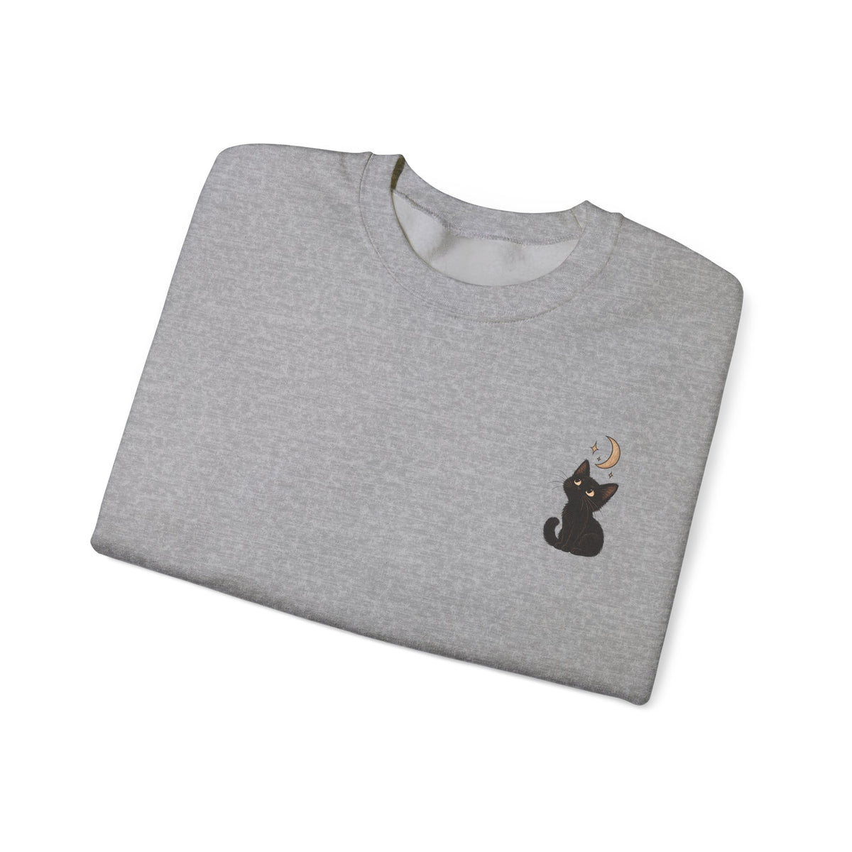 Cat Moon Gaze Sweatshirt