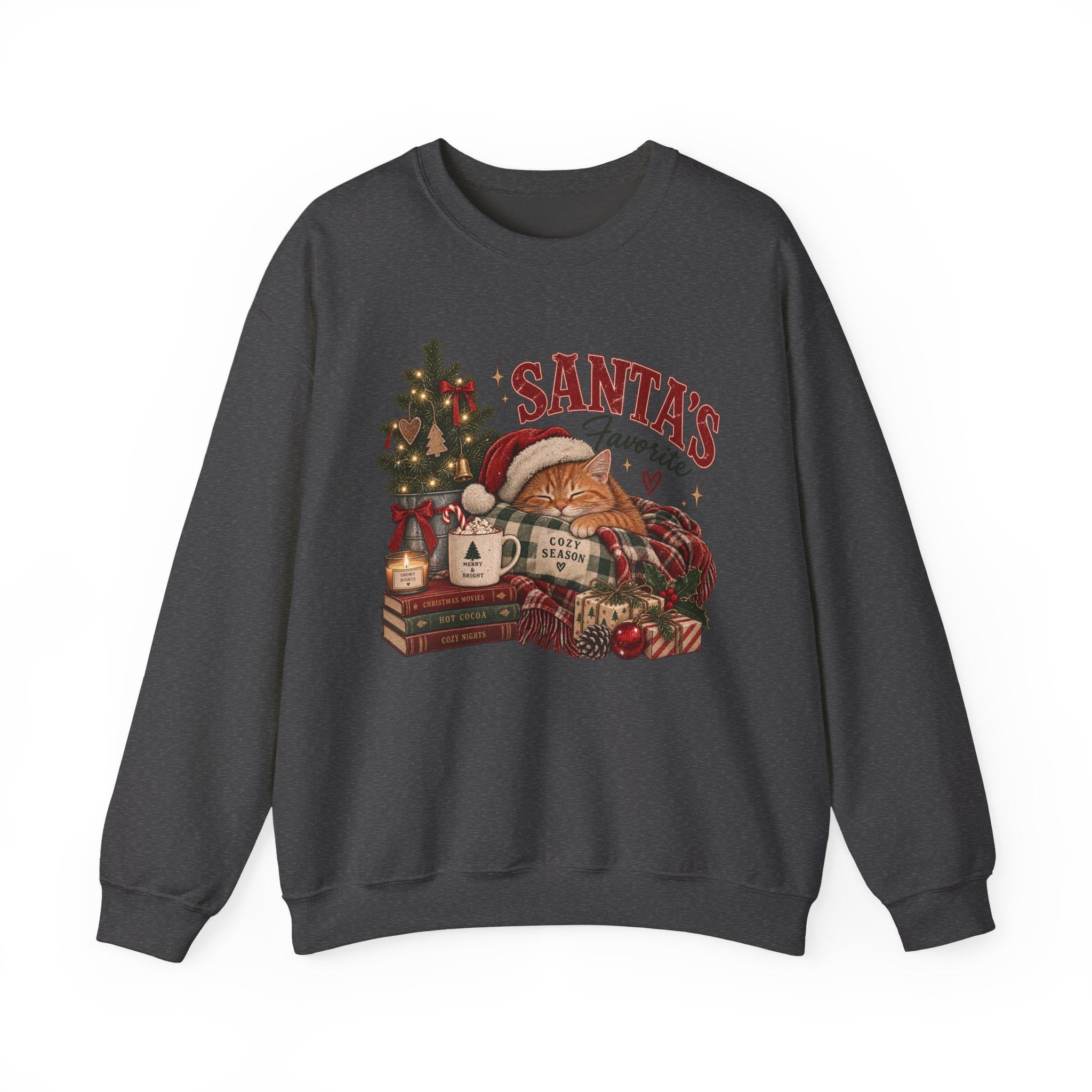 Christmas Sweatshirt — "Santa's Favorite" Cozy Holiday Crewneck