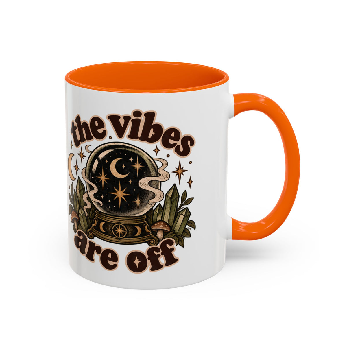 The Vibes Are Off Mug — Crystal Ball Mystical Ceramic Coffee Mug