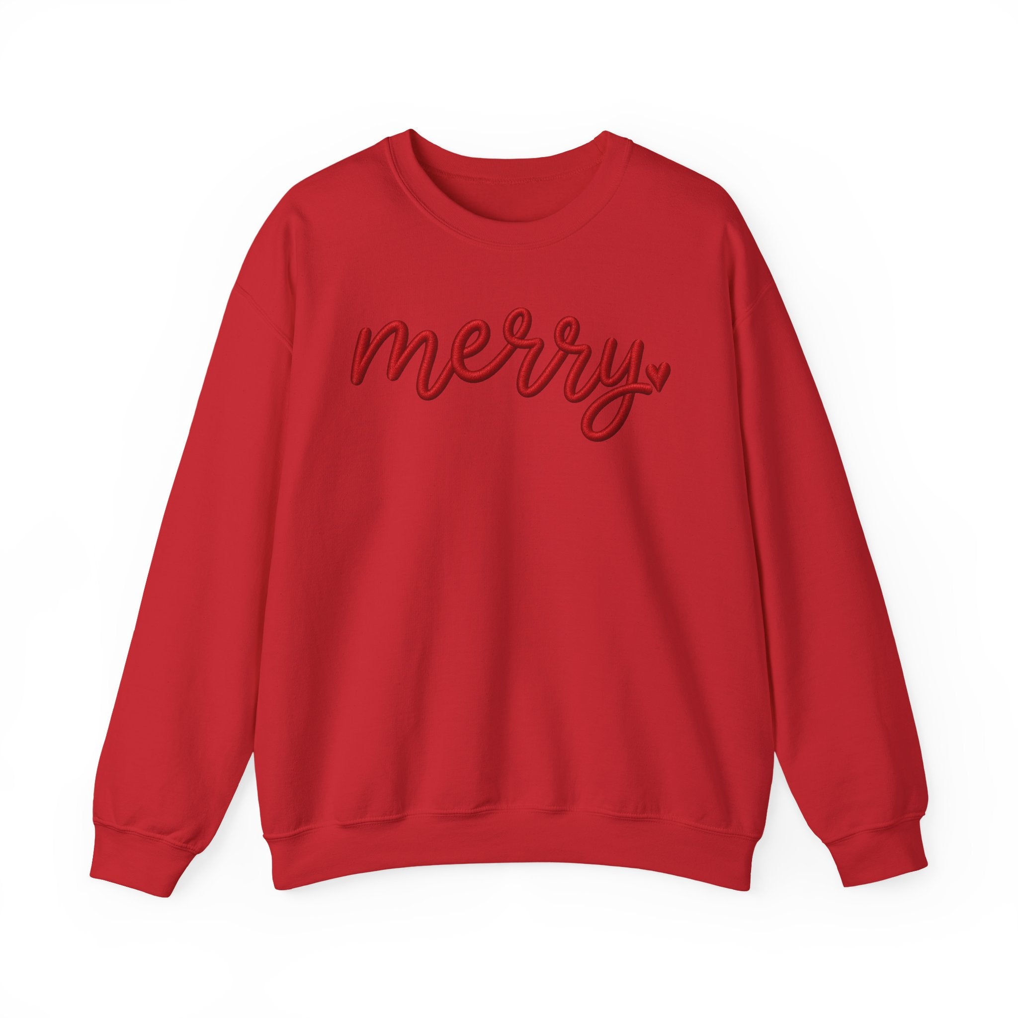 Merry Script Sweatshirt — Cozy Holiday Crewneck