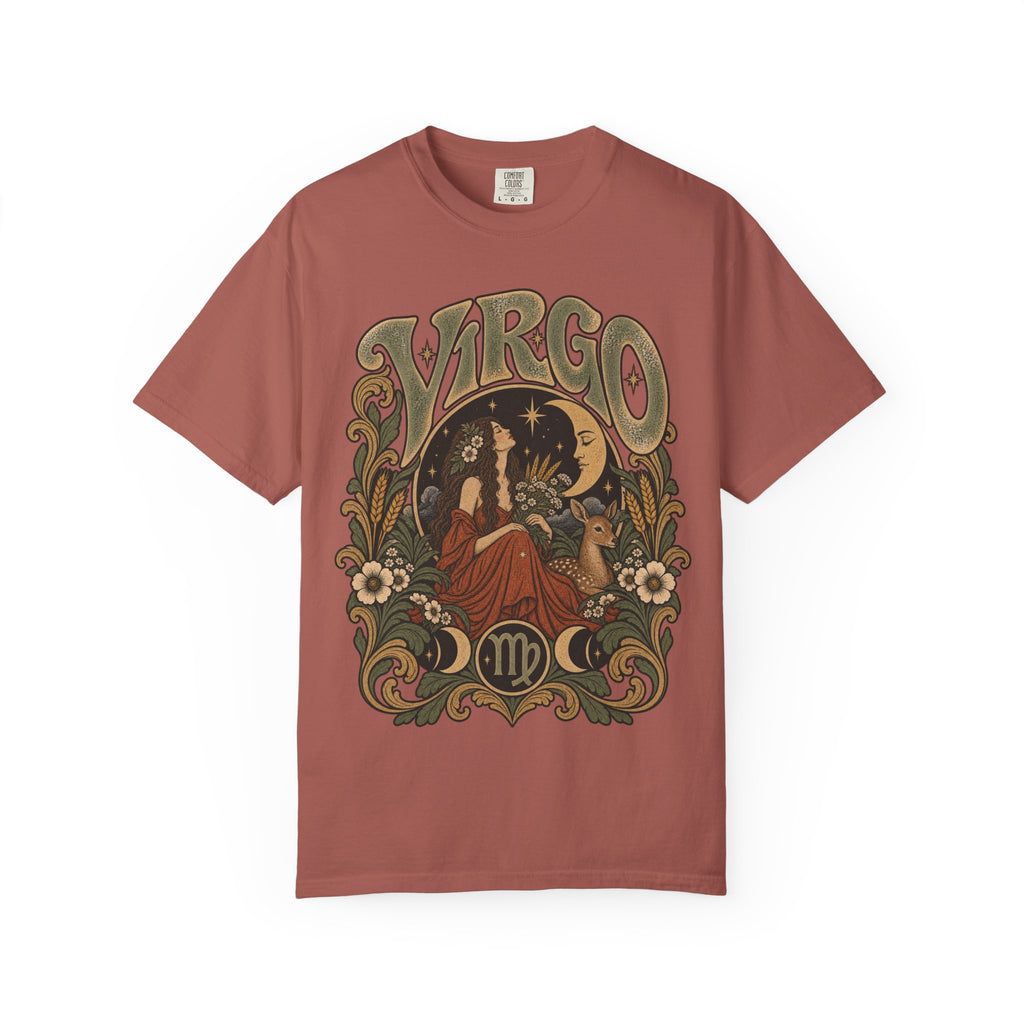 Virgo Zodiac T-Shirt — Vintage Astrology Graphic Tee