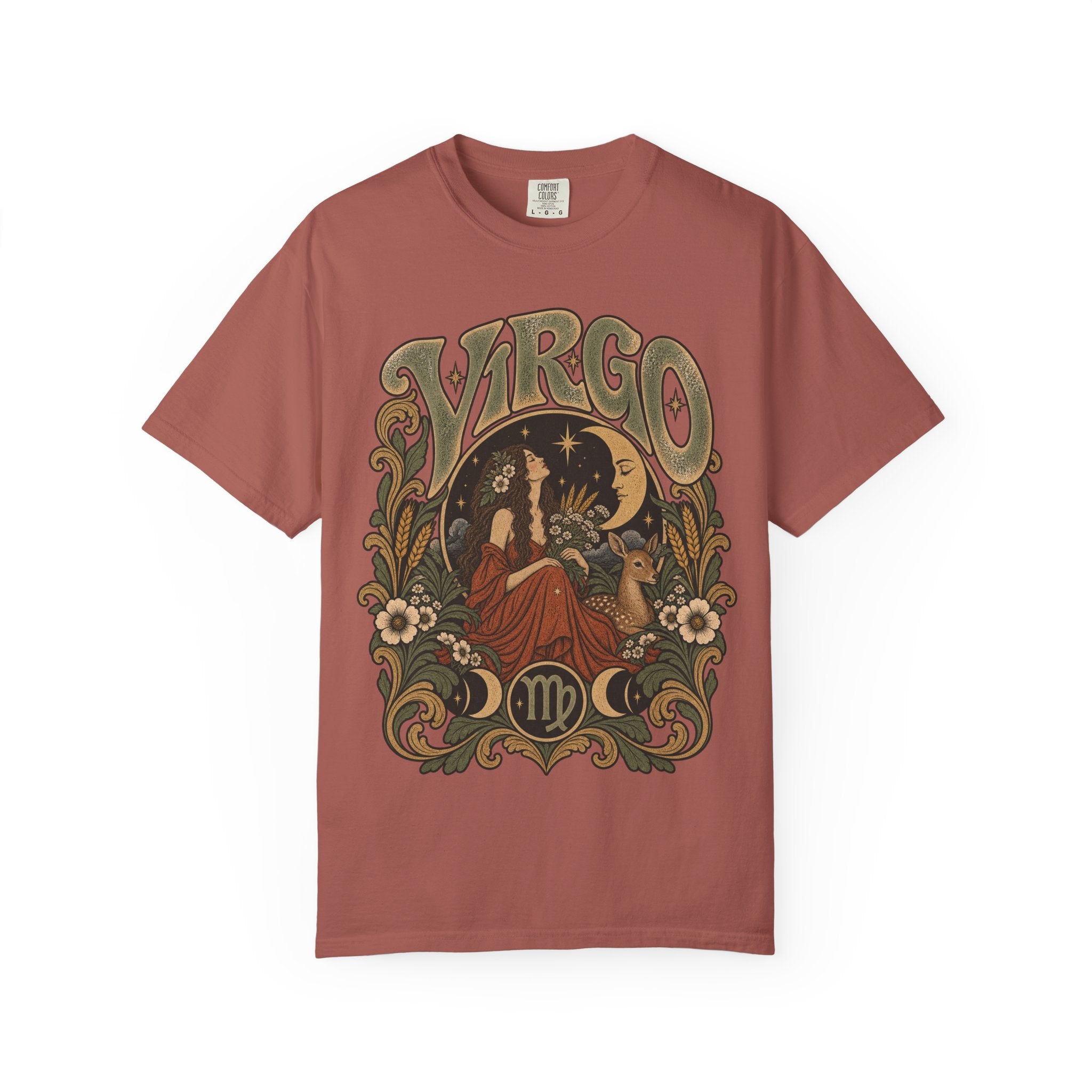 Virgo Zodiac T-Shirt — Vintage Astrology Graphic Tee