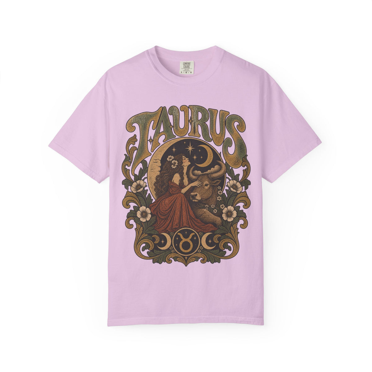 Taurus Zodiac T‑Shirt — Vintage Astrological Bull Graphic