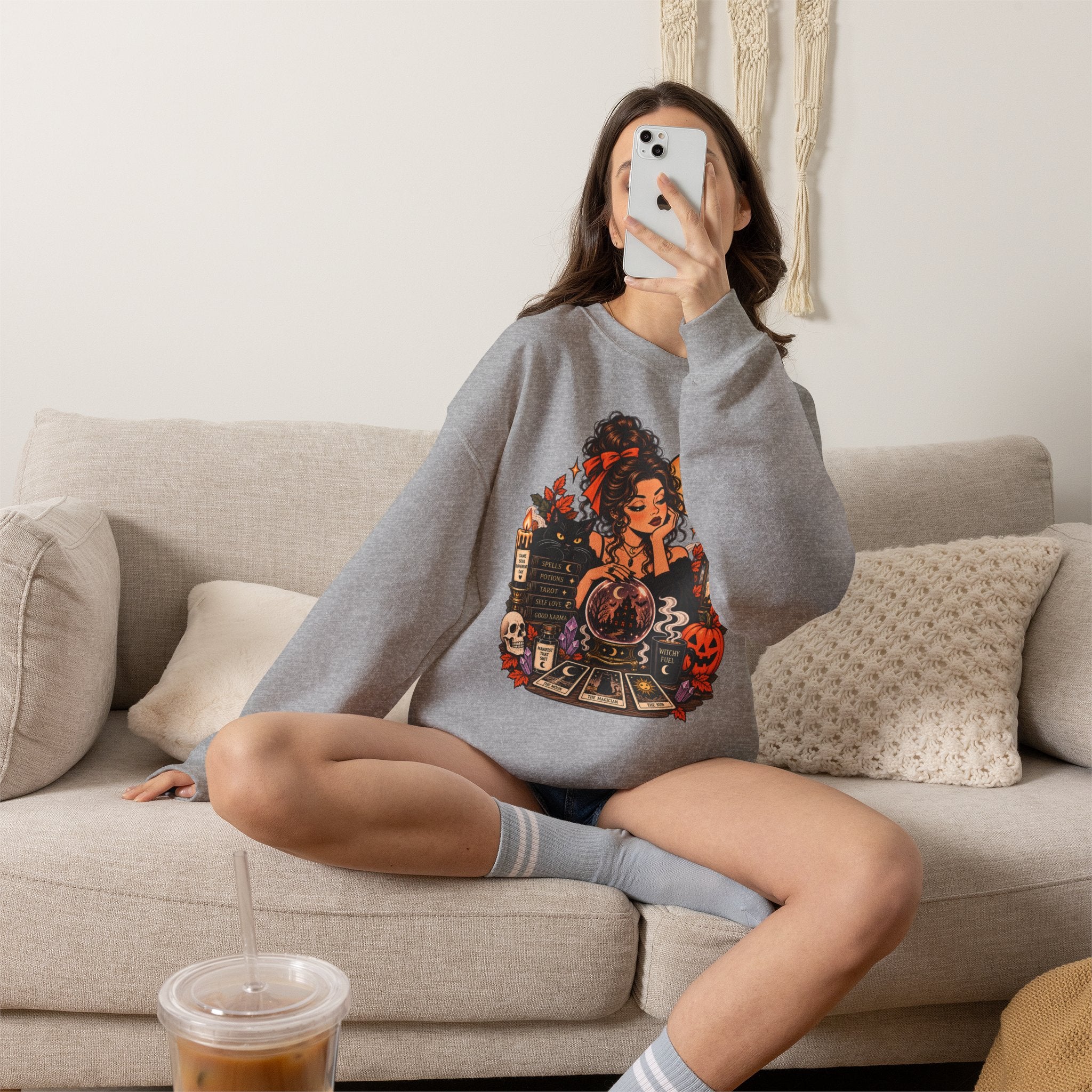 Tarot Card Halloween Sweatshirt