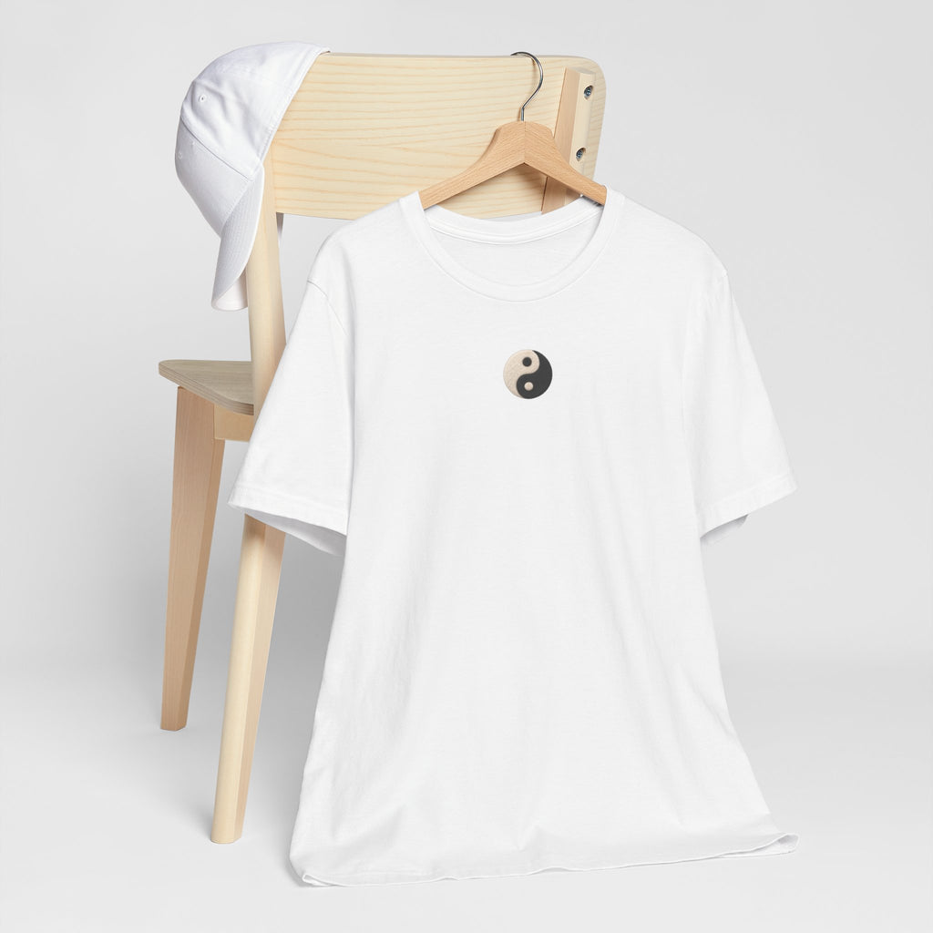 Yin Yang Minimalist Tee - Small Center Chest Yin Yang T-Shirt