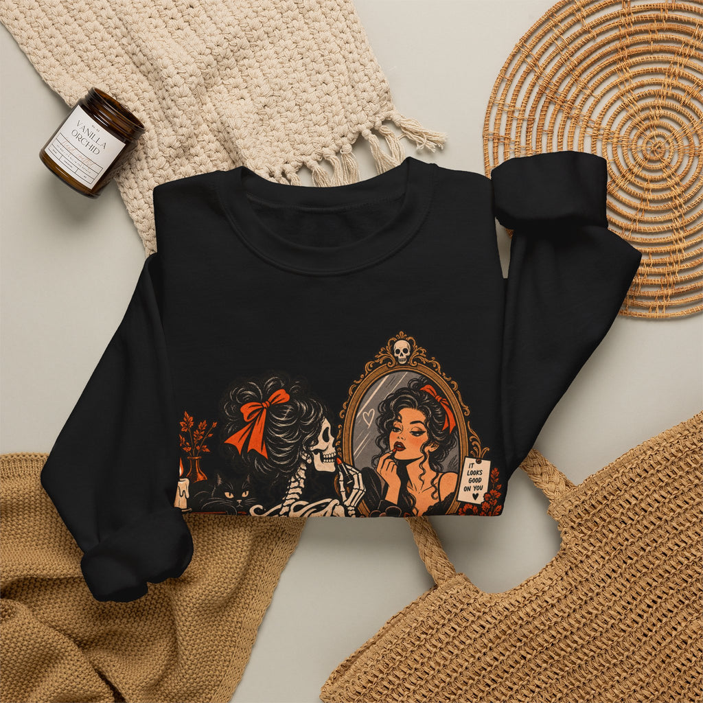 Skeleton Makeup Sweatshirt
