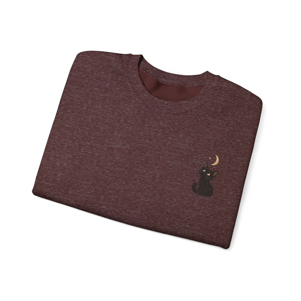 Cat Moon Gaze Sweatshirt