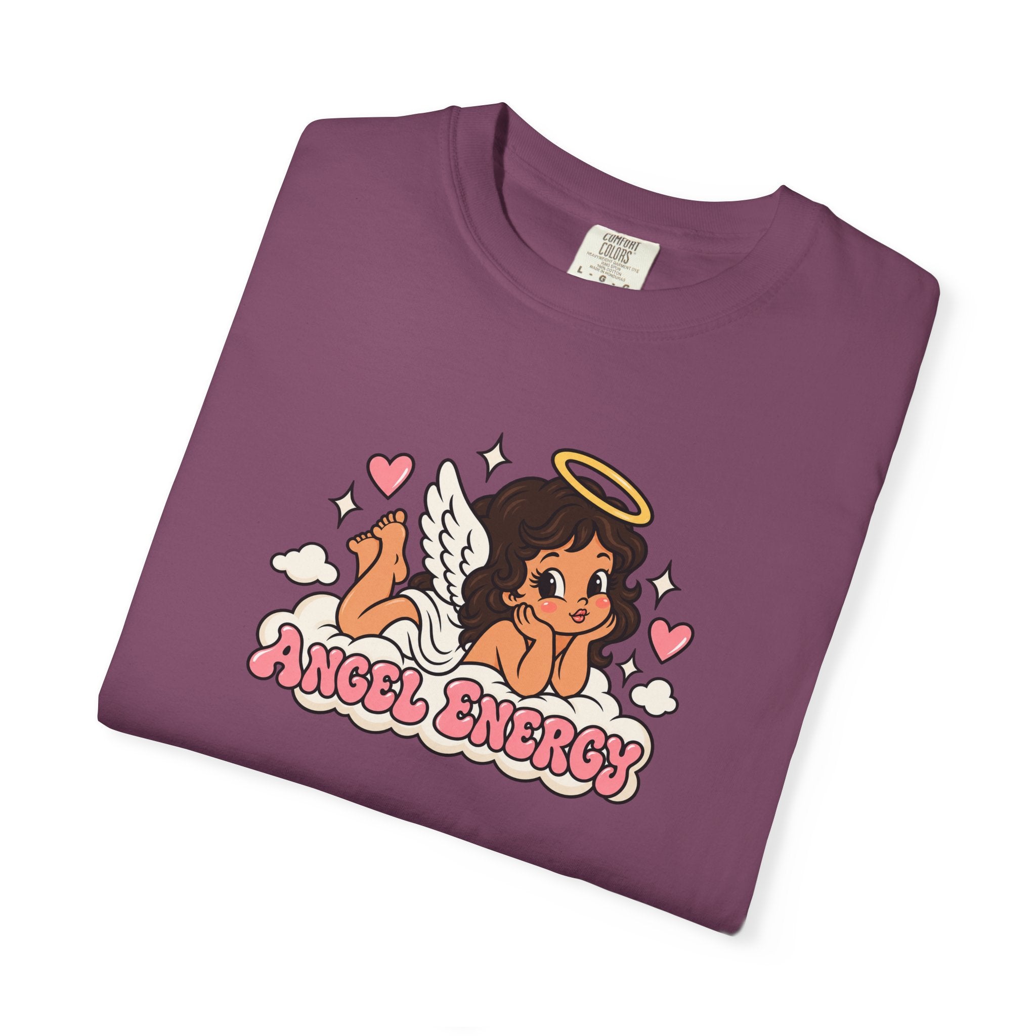 Angel Energy T-Shirt — Cute Retro Angel Graphic Tee