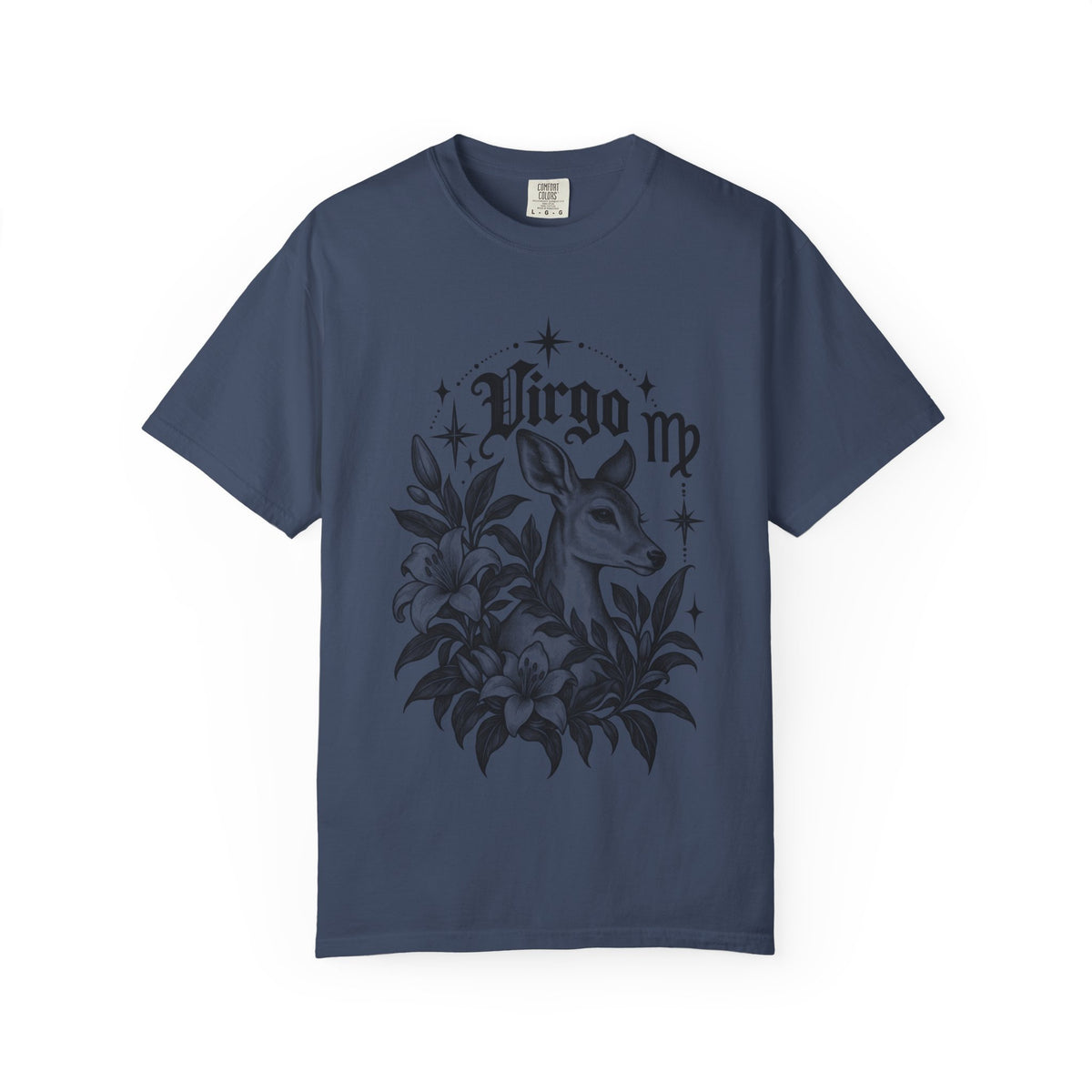 Virgo Zodiac T-Shirt — 'Virgo ' Floral Deer Astrology Tee