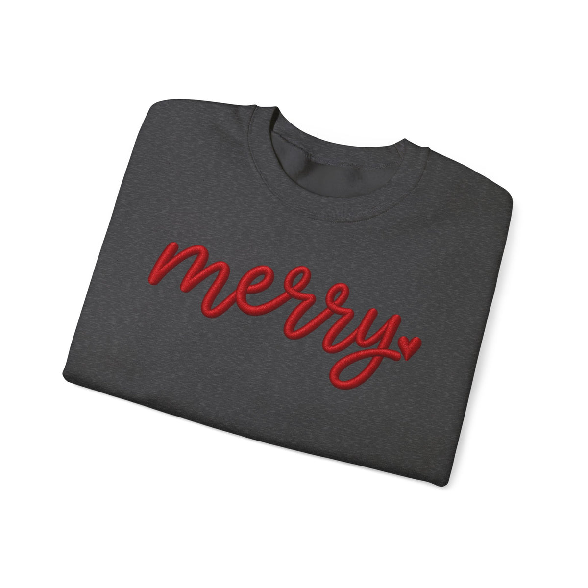 Merry Script Sweatshirt — Cozy Holiday Crewneck