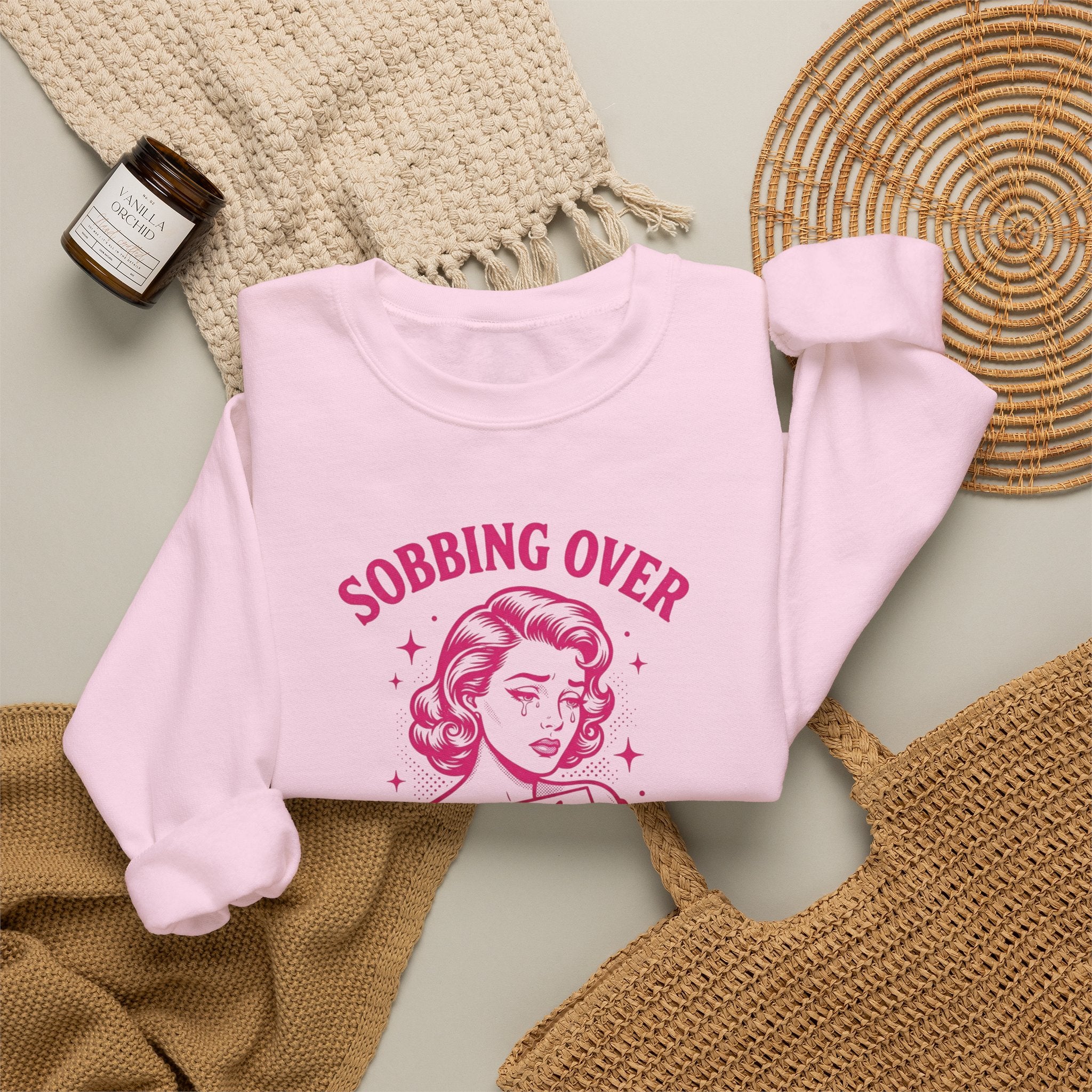 Sobbing Over Fictional Men Sweatshirt | BookTok Romance Club