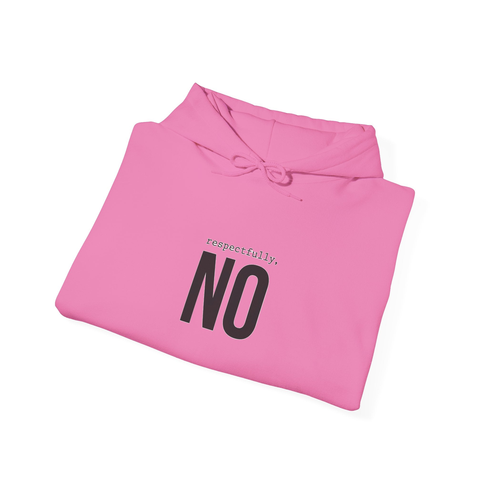 NO Minimal Grumpy Humor Hoodie | Deadpan Text, Introvert Humor