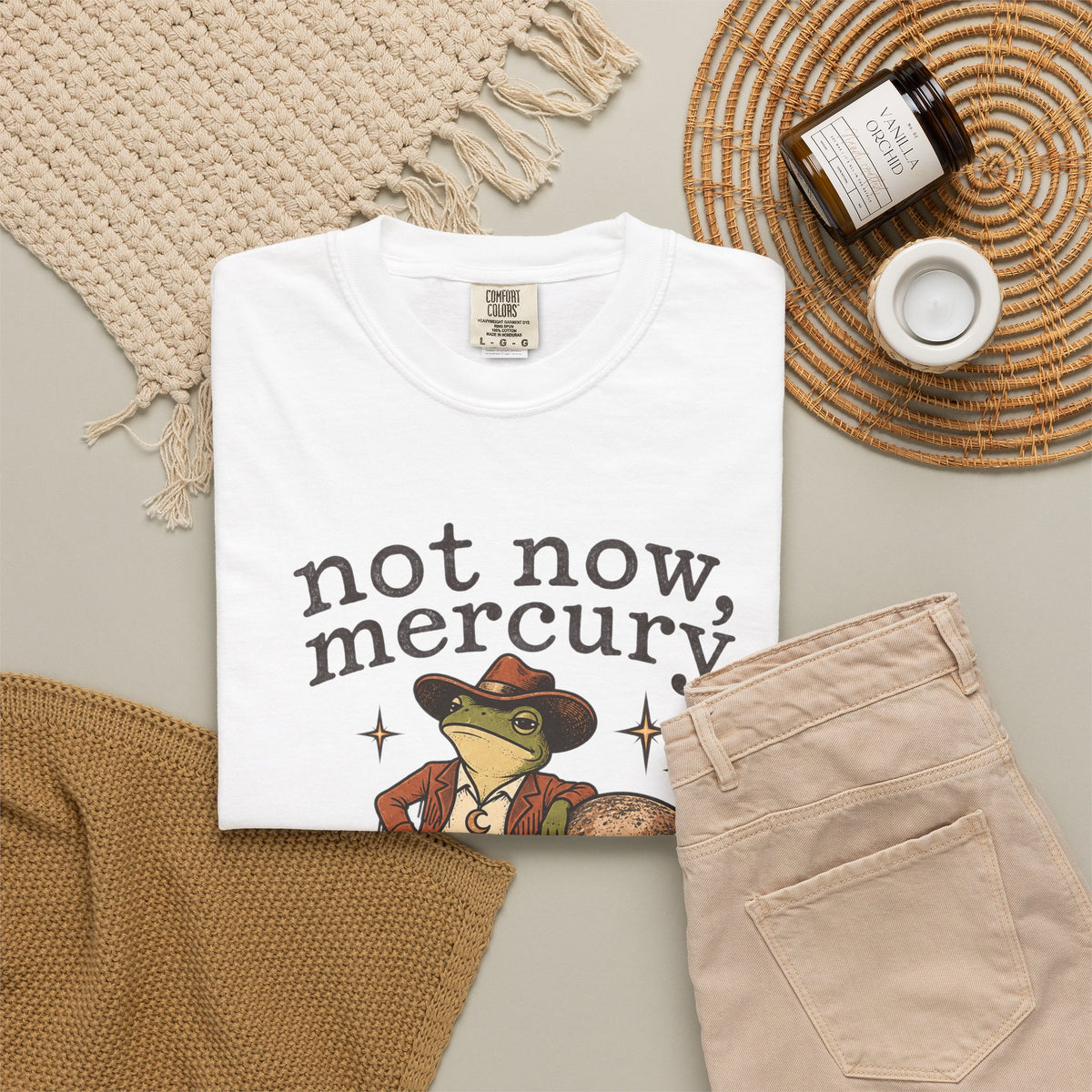 Not Now Mercury Tee — Mercury Retrograde Astrology Graphic T-Shirt