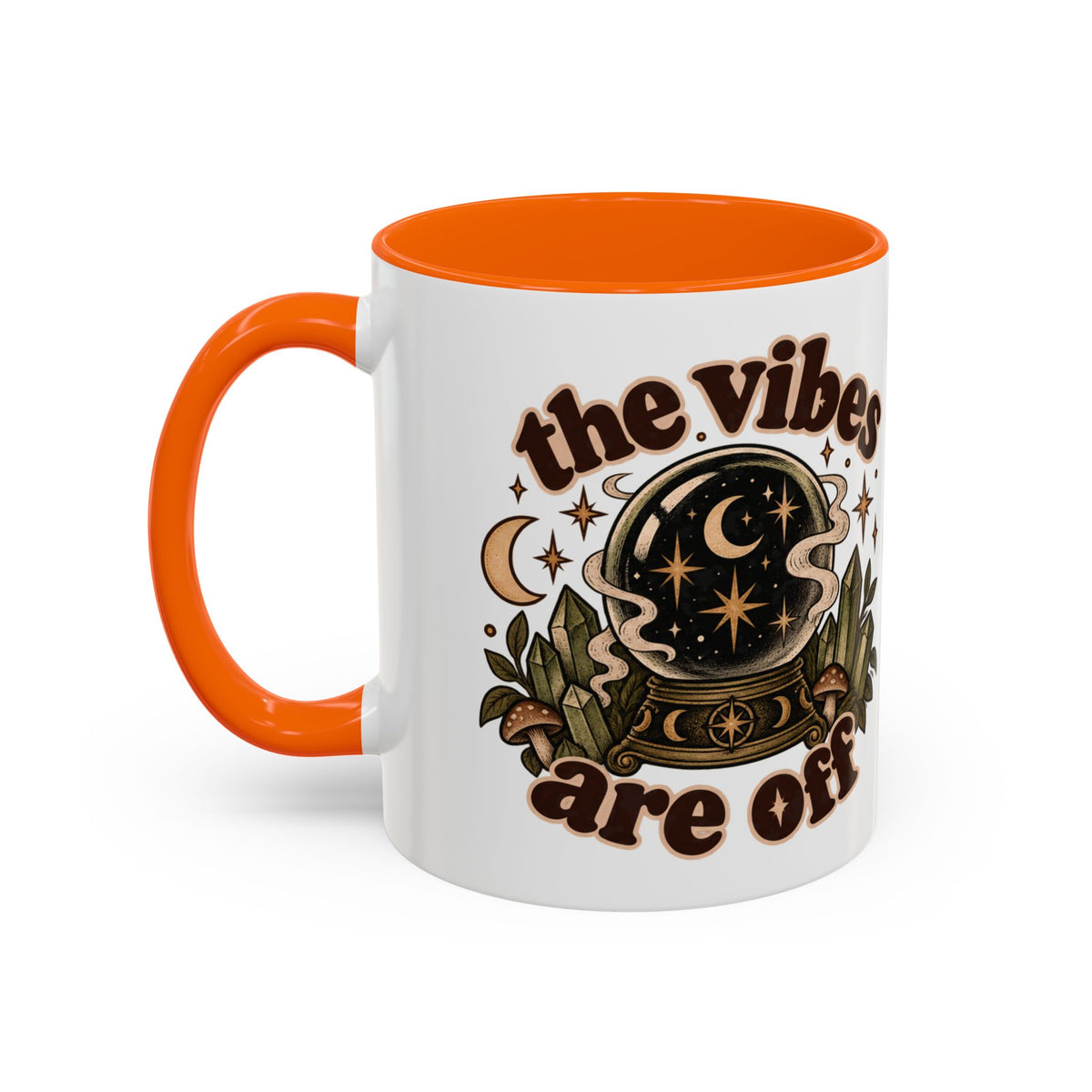 The Vibes Are Off Mug — Crystal Ball Mystical Ceramic Coffee Mug
