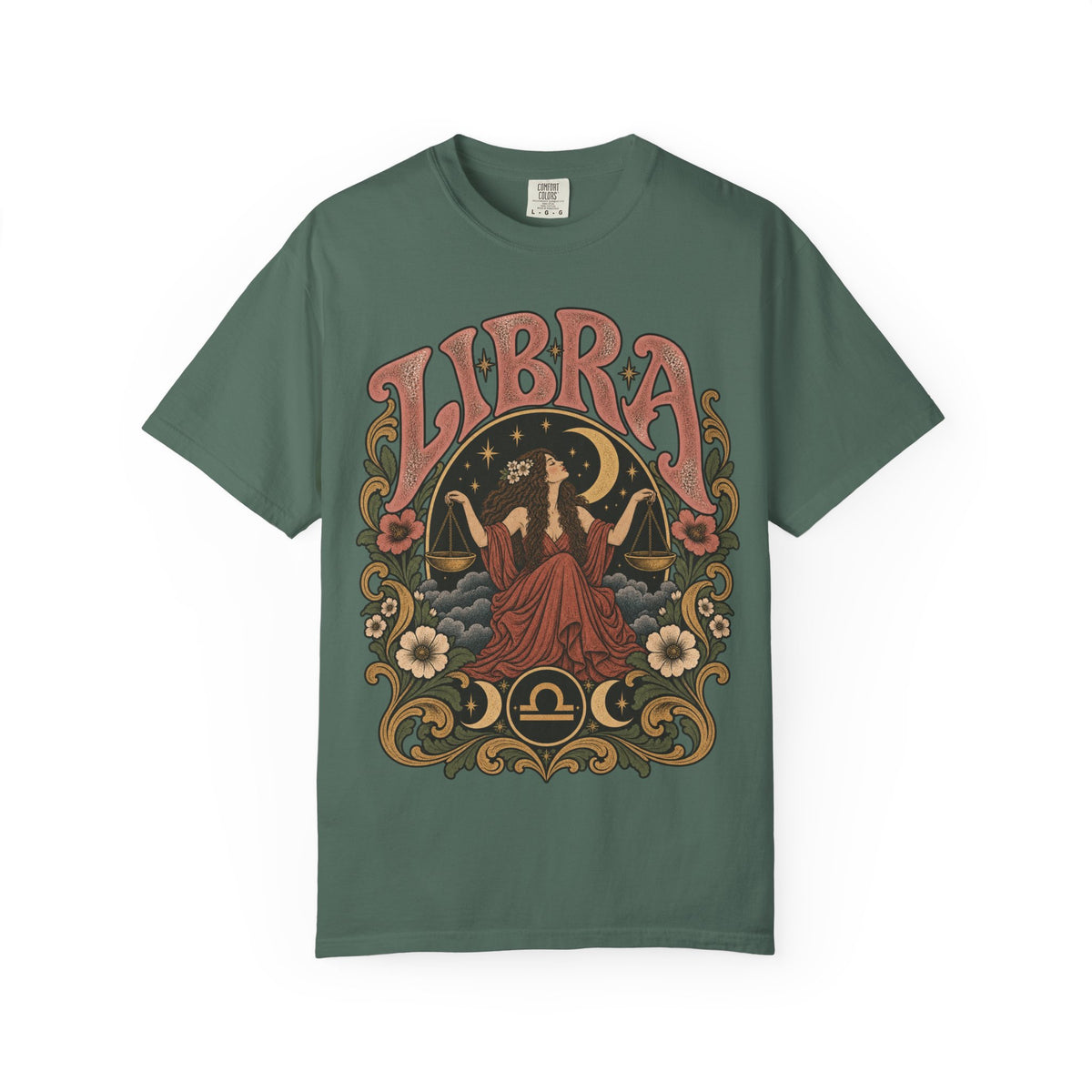 T-Shirt — Libra Vintage Zodiac Graphic Tee