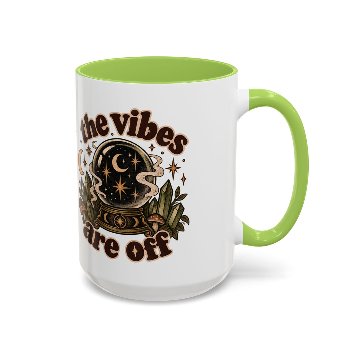 The Vibes Are Off Mug — Crystal Ball Mystical Ceramic Coffee Mug