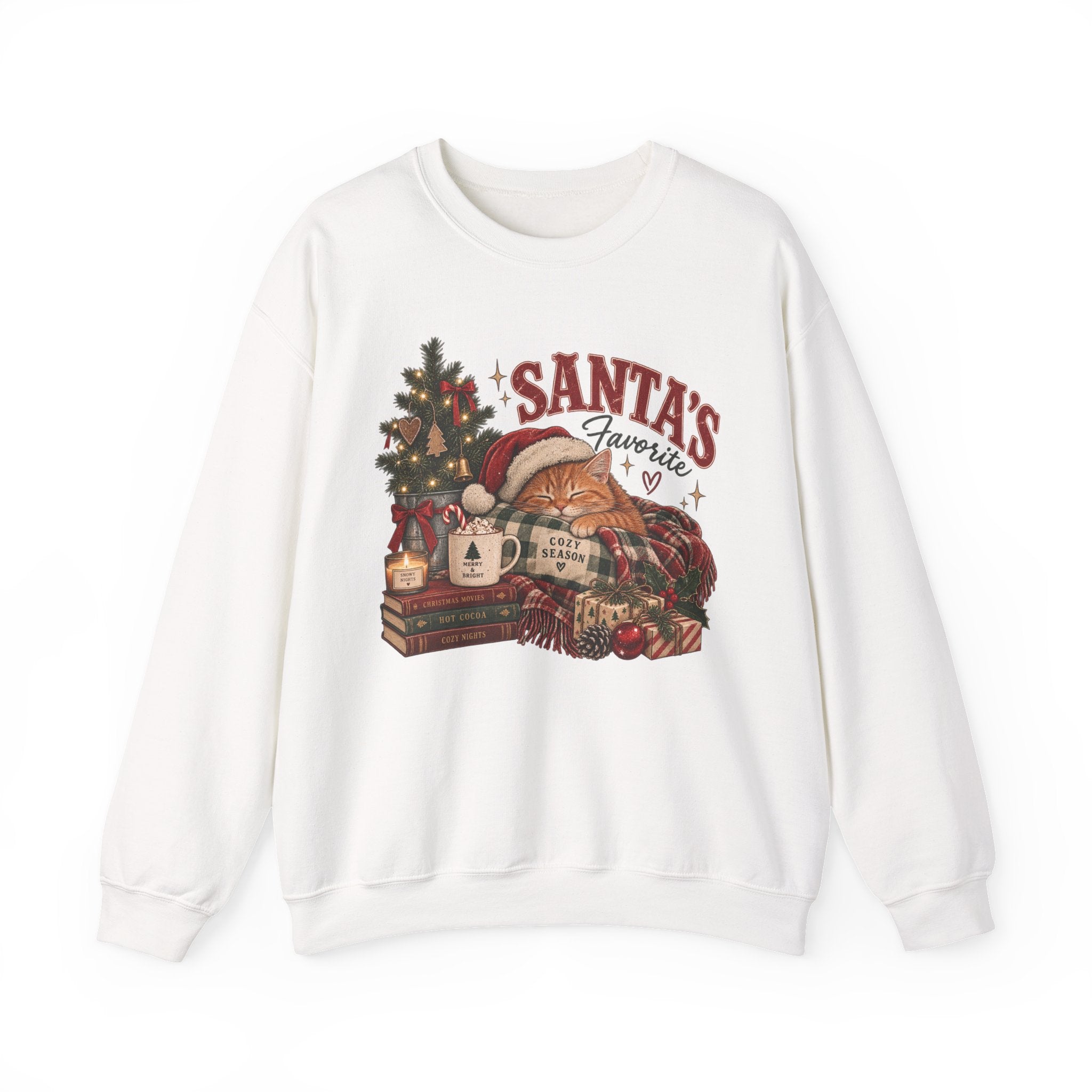 Christmas Sweatshirt — "Santa's Favorite" Cozy Holiday Crewneck