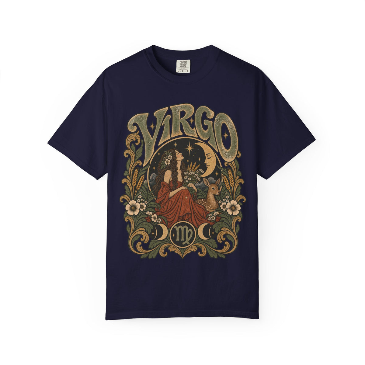 Virgo Zodiac T-Shirt — Vintage Astrology Graphic Tee