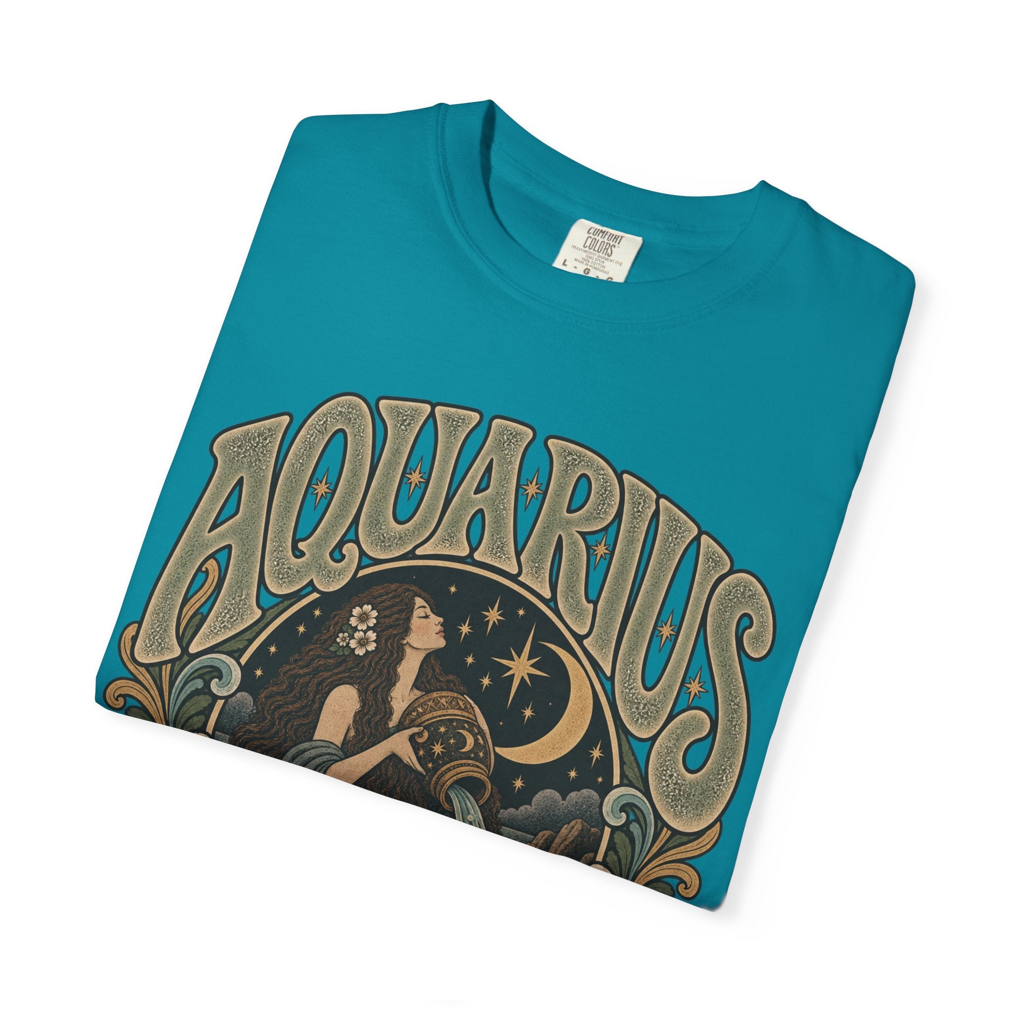 Aquarius Zodiac T-Shirt — Vintage Astrological Sign Tee