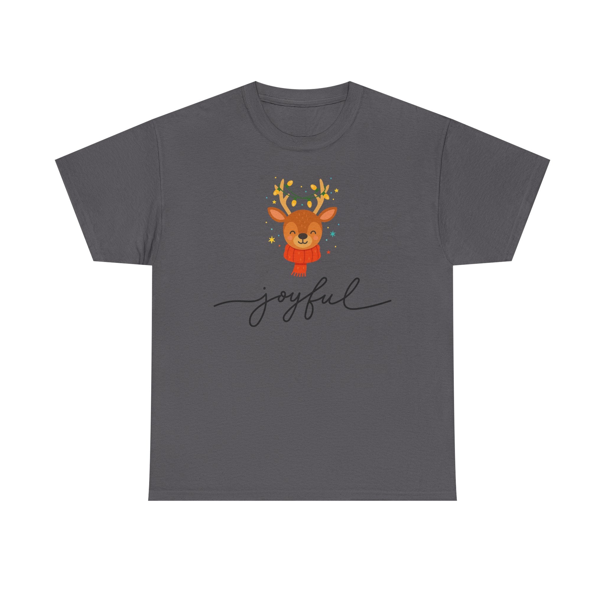 Joyful Reindeer Tee – Cute Holiday Christmas Shirt