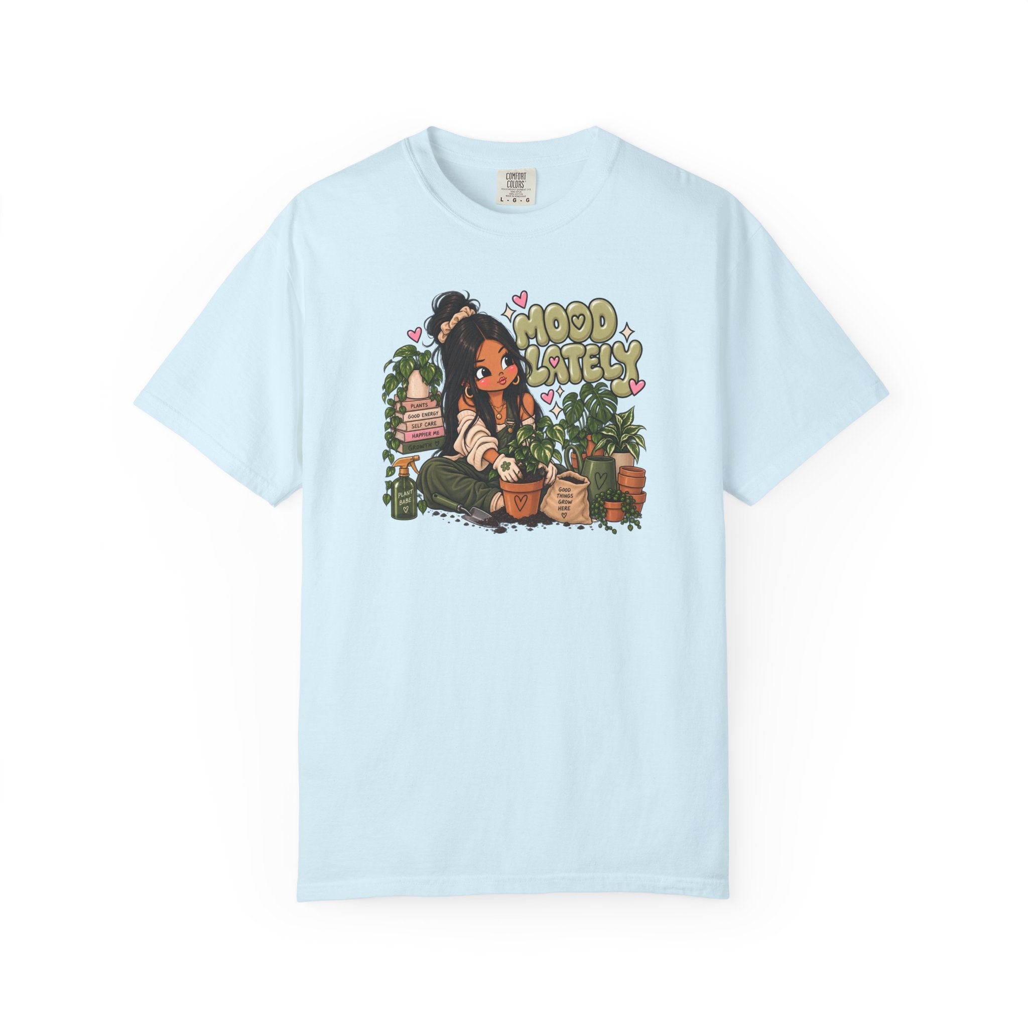 Plant Lady T-Shirt — 'Plant Baby' Cute Girl with Houseplants Graphic Tee