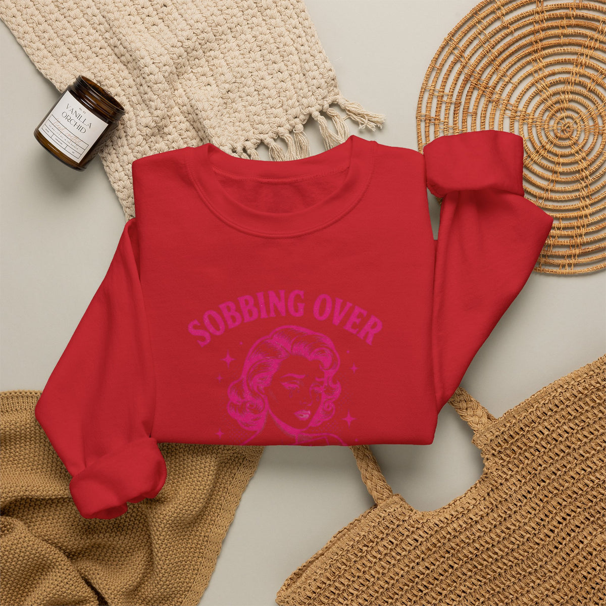 Sobbing Over Fictional Men Sweatshirt | BookTok Romance Club