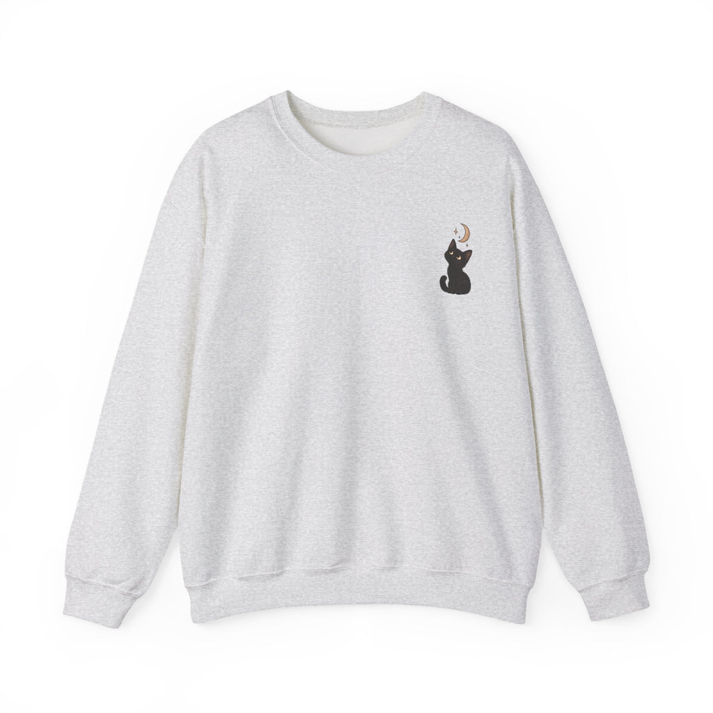Cat Moon Gaze Sweatshirt