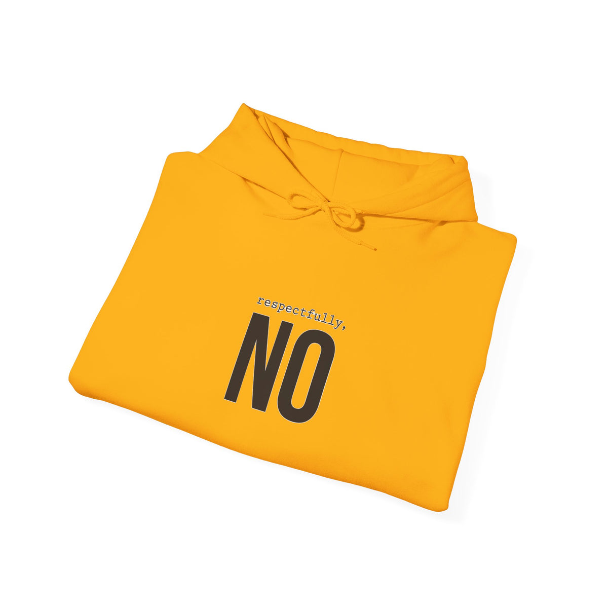NO Minimal Grumpy Humor Hoodie | Deadpan Text, Introvert Humor