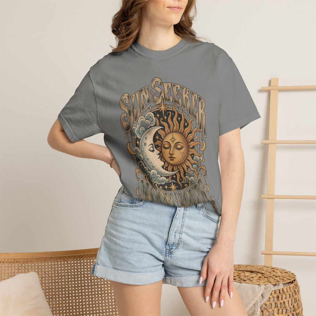 Sunseeker Moonlovers T-Shirt — Vintage Sun & Moon Graphic Tee