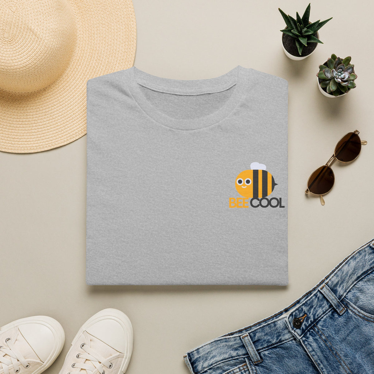 Bee Cool T‑Shirt — Cute Minimal Bee Graphic Tee