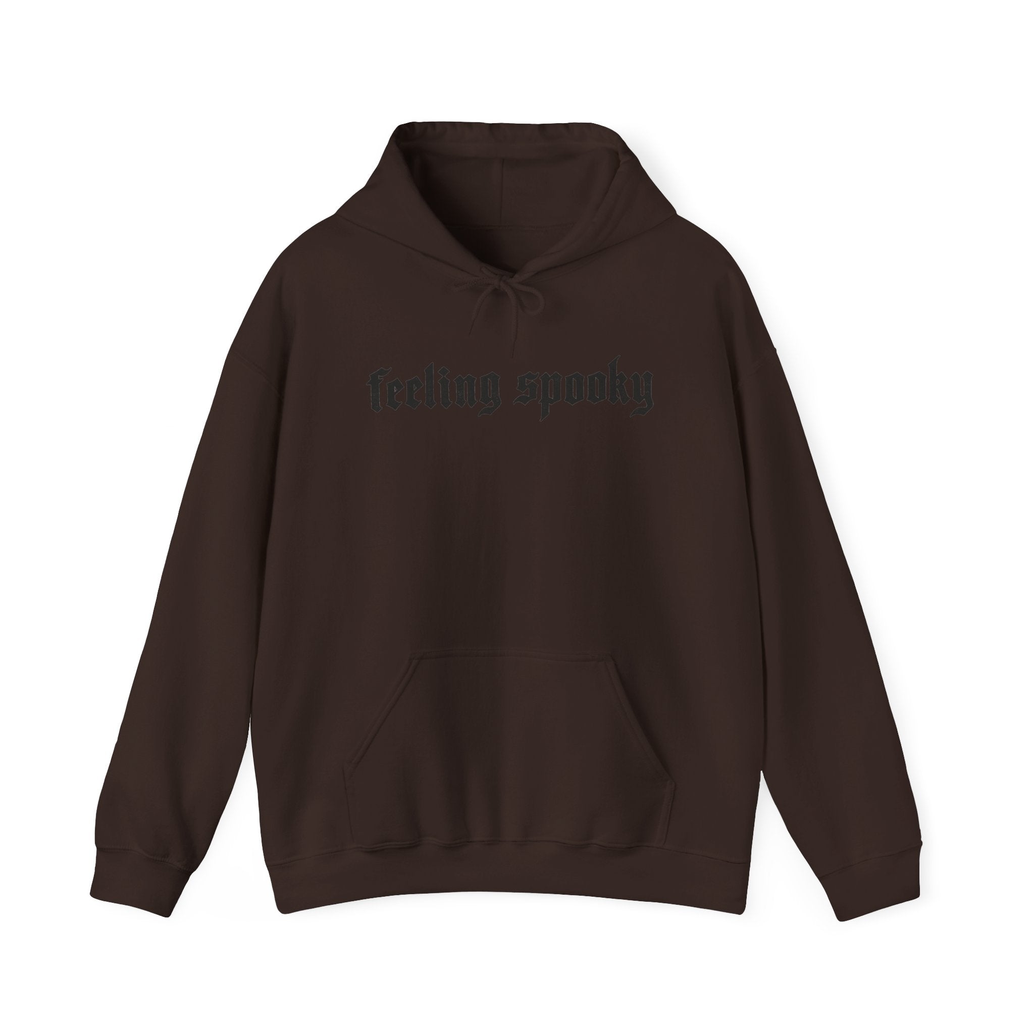 Feeling Spooky Hoodie - Gothic Script Halloween Sweatshirt