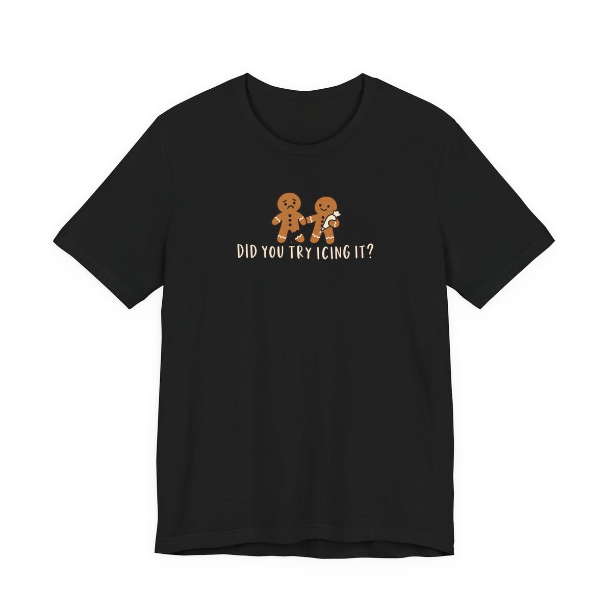 Gingerbread Couple Tee – "Did You Try Icing It?" Holiday Christmas Shirt