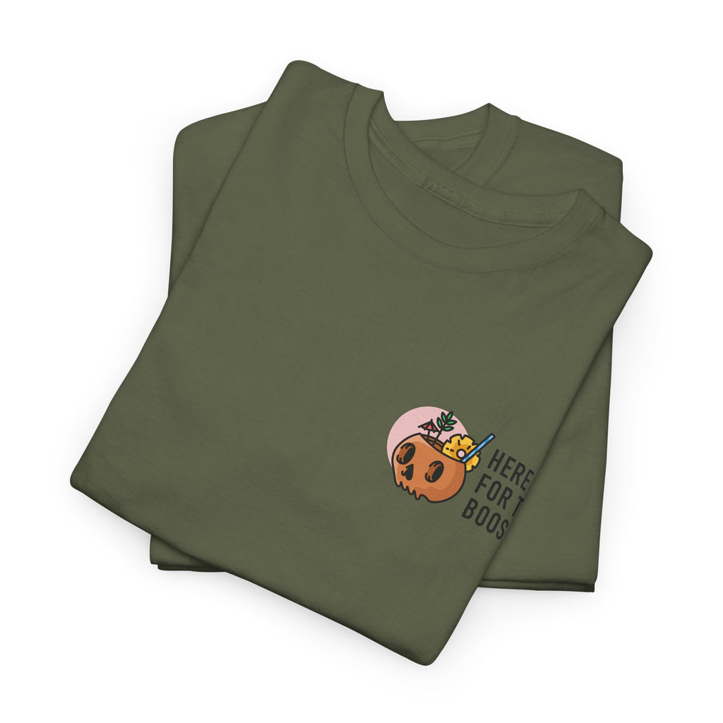 Here for the Boos Halloween T‑Shirt — Cute Boo Crew Graphic Tee