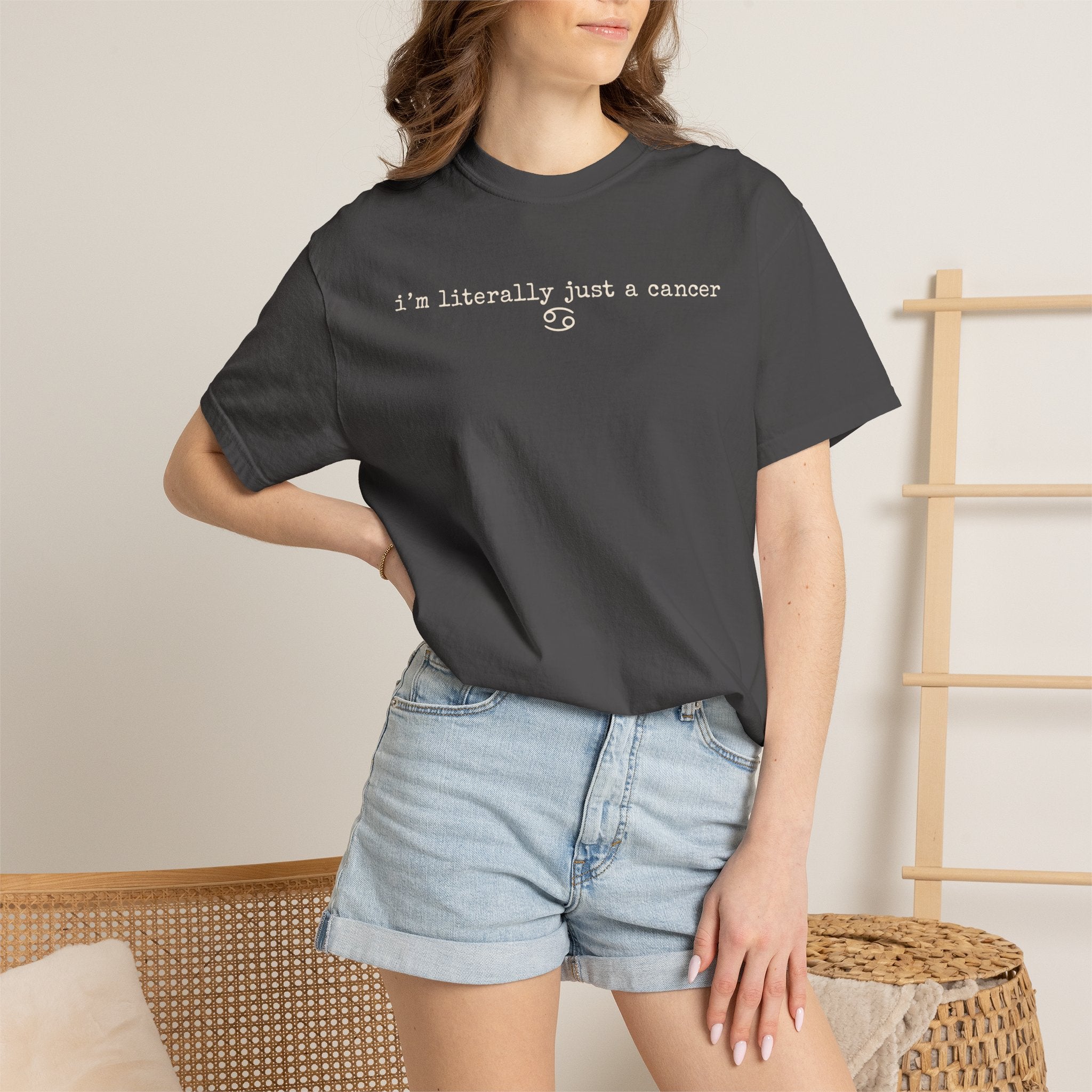 "I'm Literally Just a Cancer" Zodiac Tee