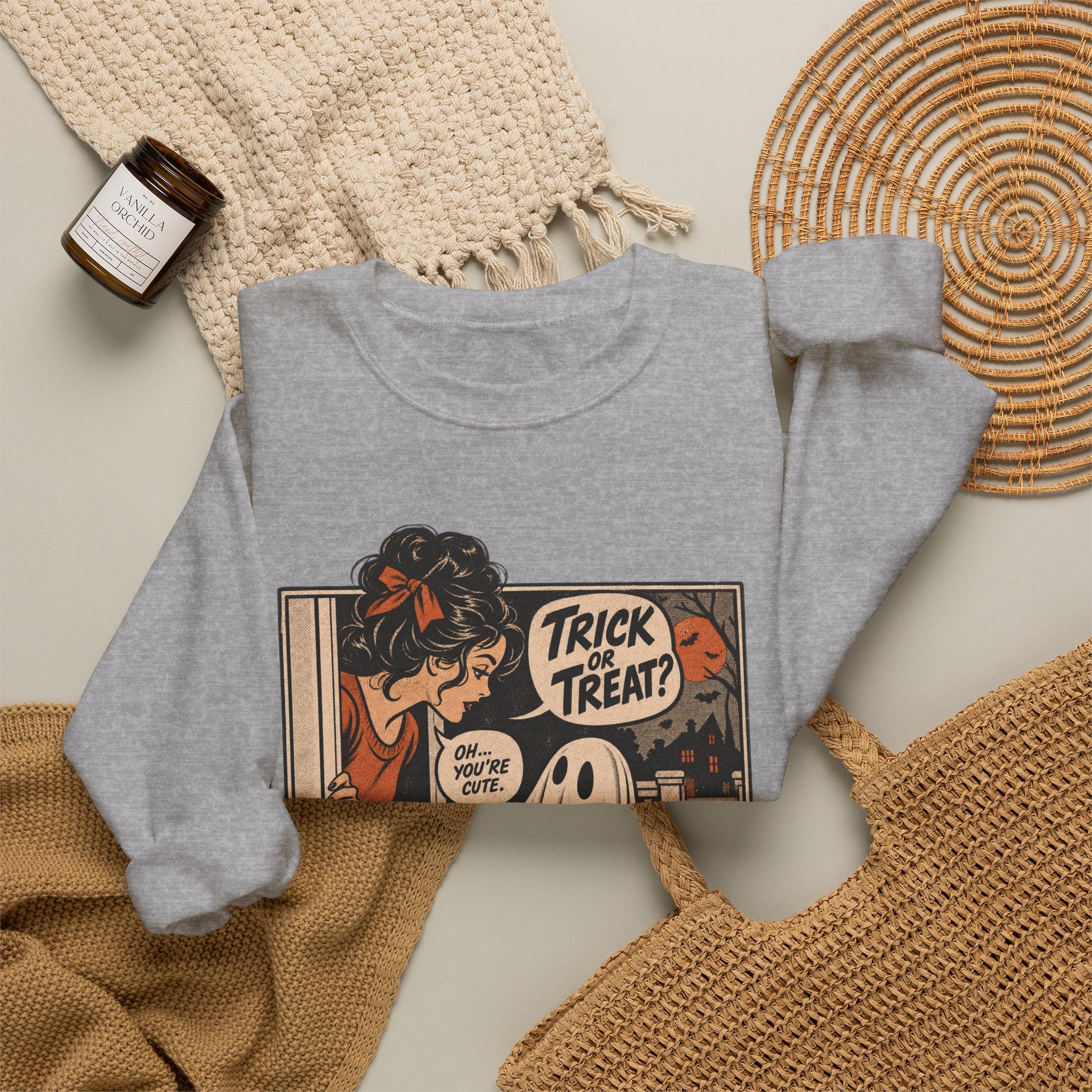 Trick or Treat Comic Sweatshirt