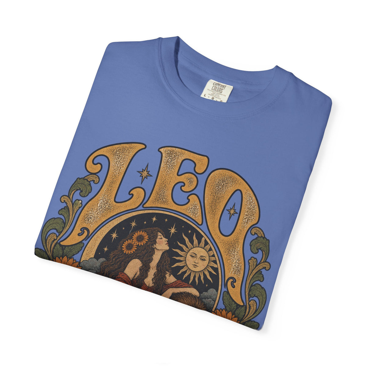 Leo Zodiac T-Shirt — Vintage Astrology Lion Graphic