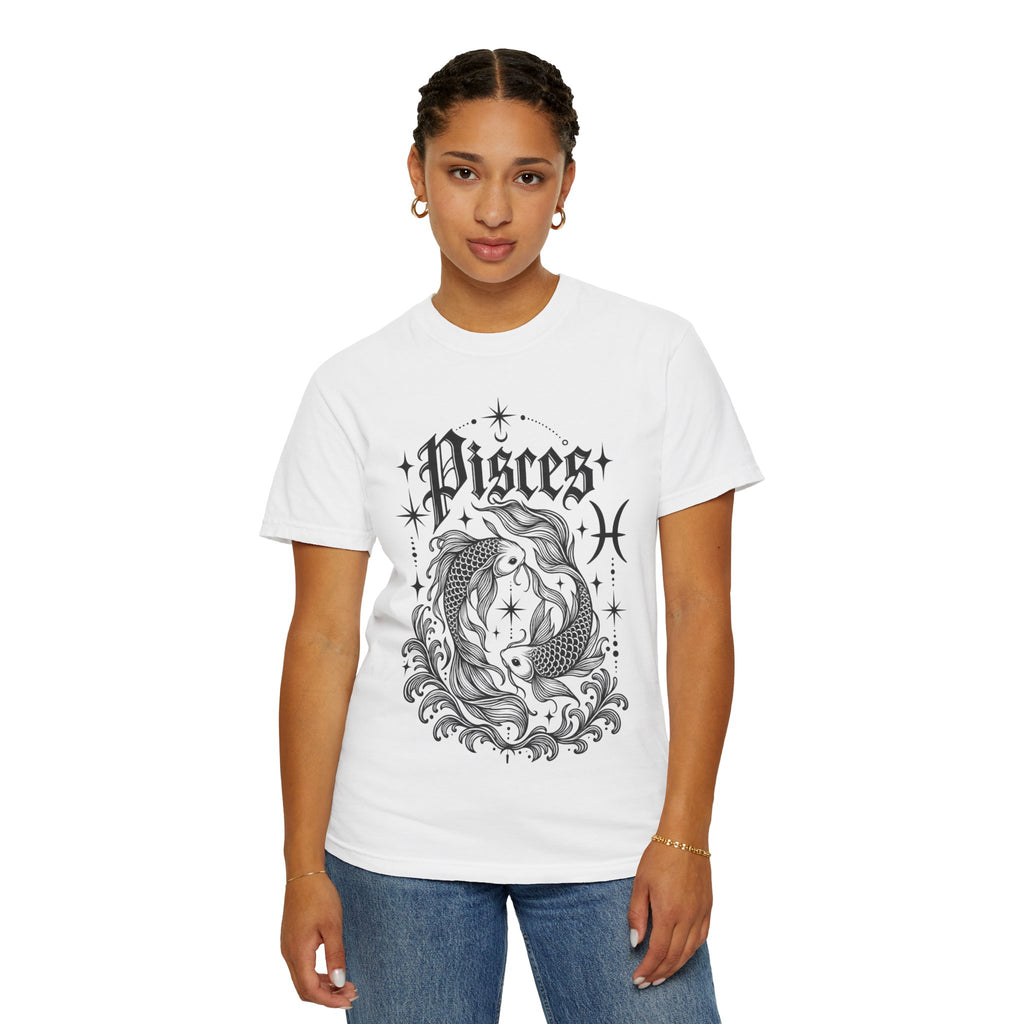 Pisces Zodiac T-Shirt — Vintage Fish Astrology Tee