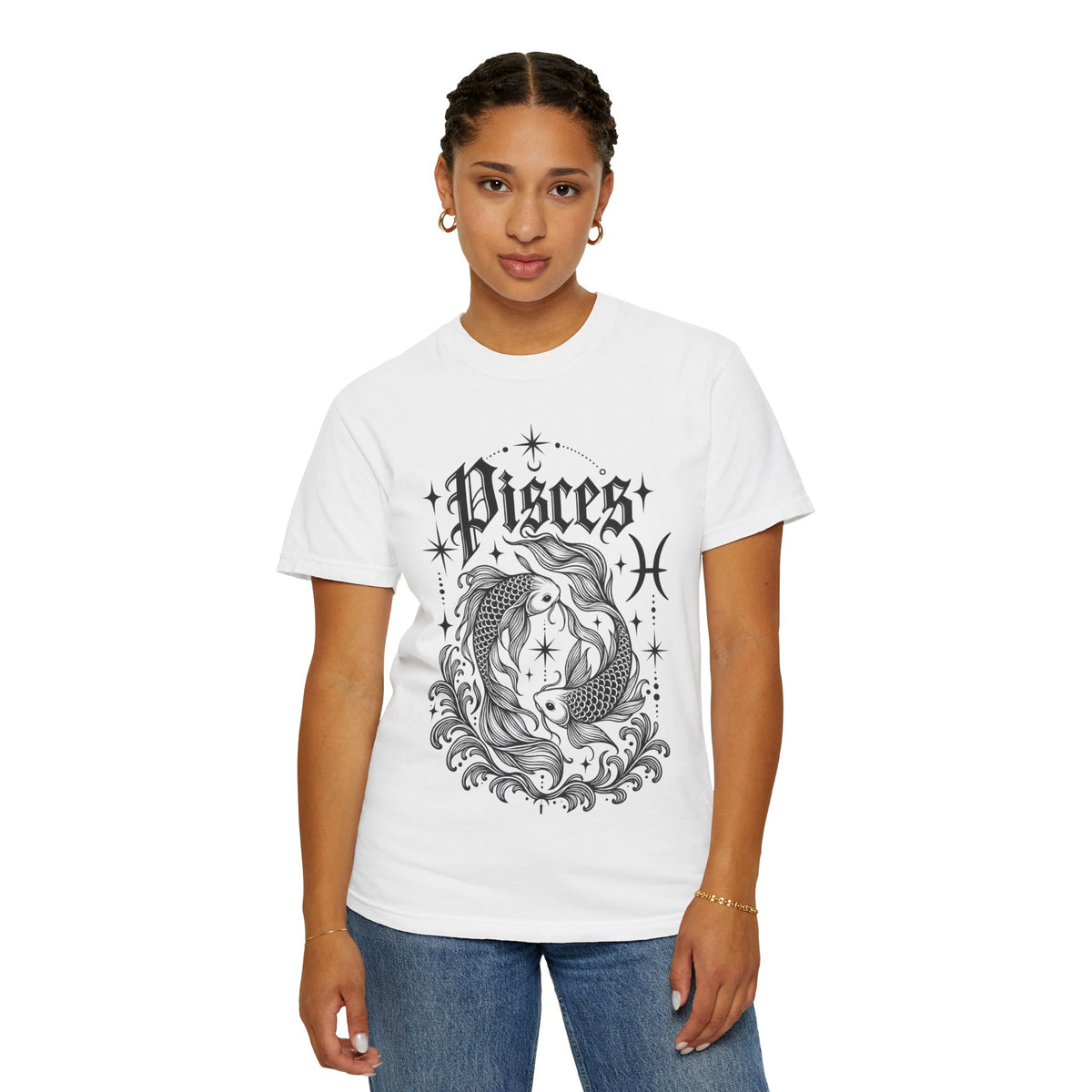 Pisces Zodiac T-Shirt — Vintage Fish Astrology Tee