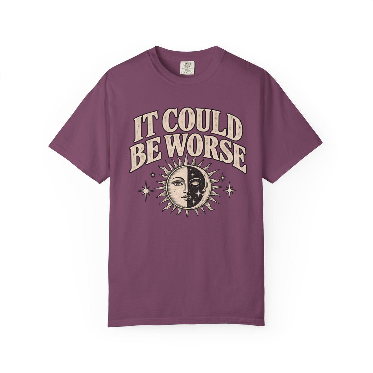 It Could Be Worse Tee — Vintage Sun & Moon Graphic T-Shirt