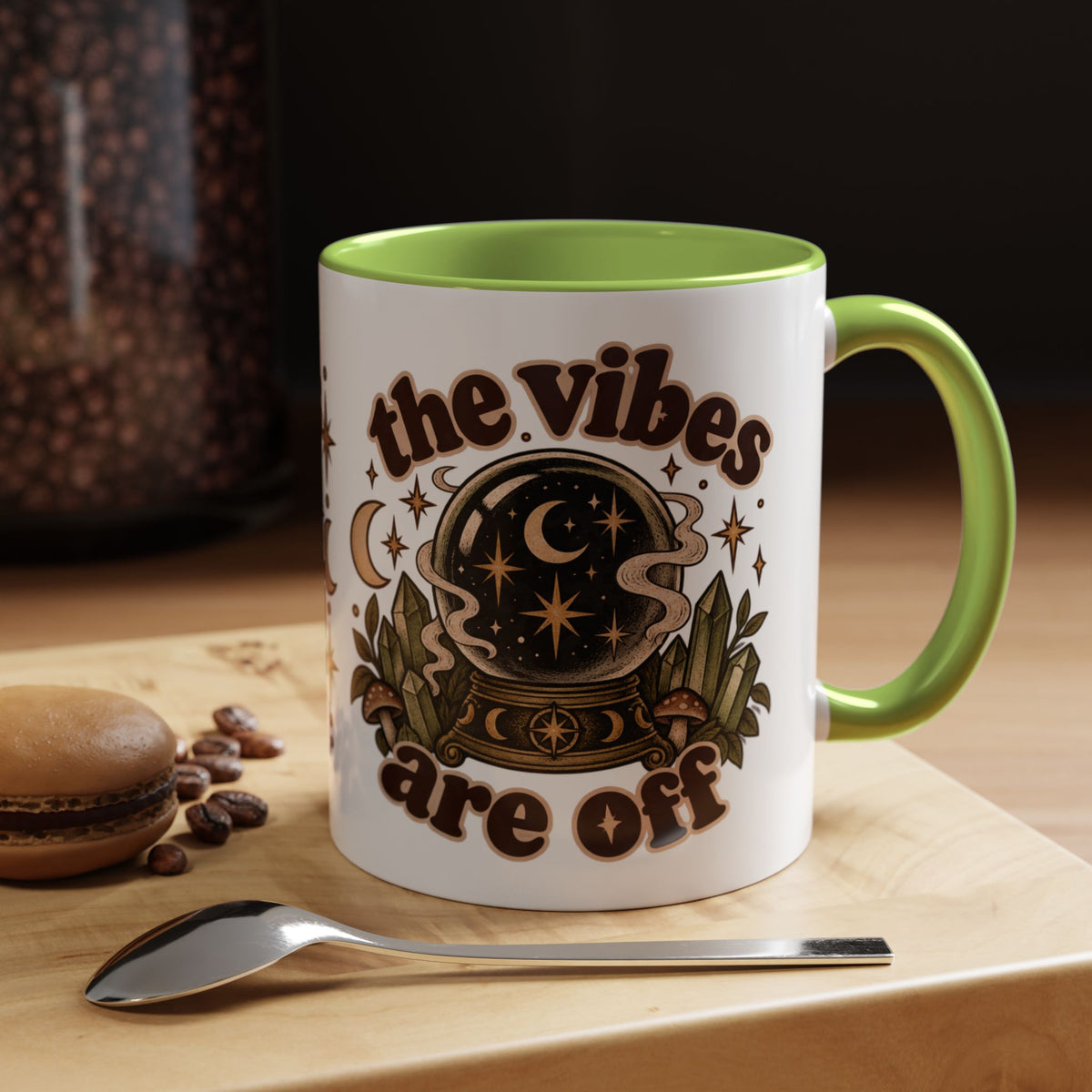 The Vibes Are Off Mug — Crystal Ball Mystical Ceramic Coffee Mug