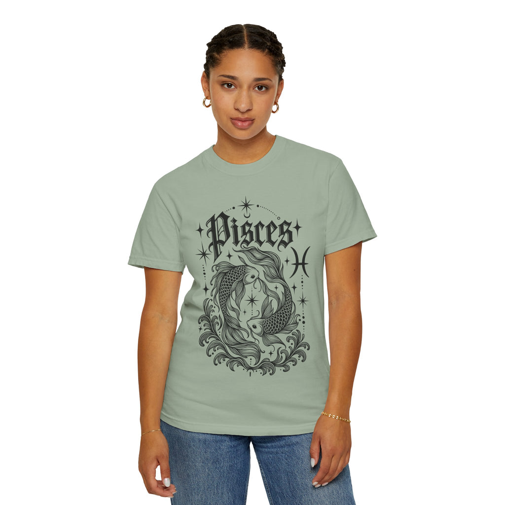 Pisces Zodiac T-Shirt — Vintage Fish Astrology Tee
