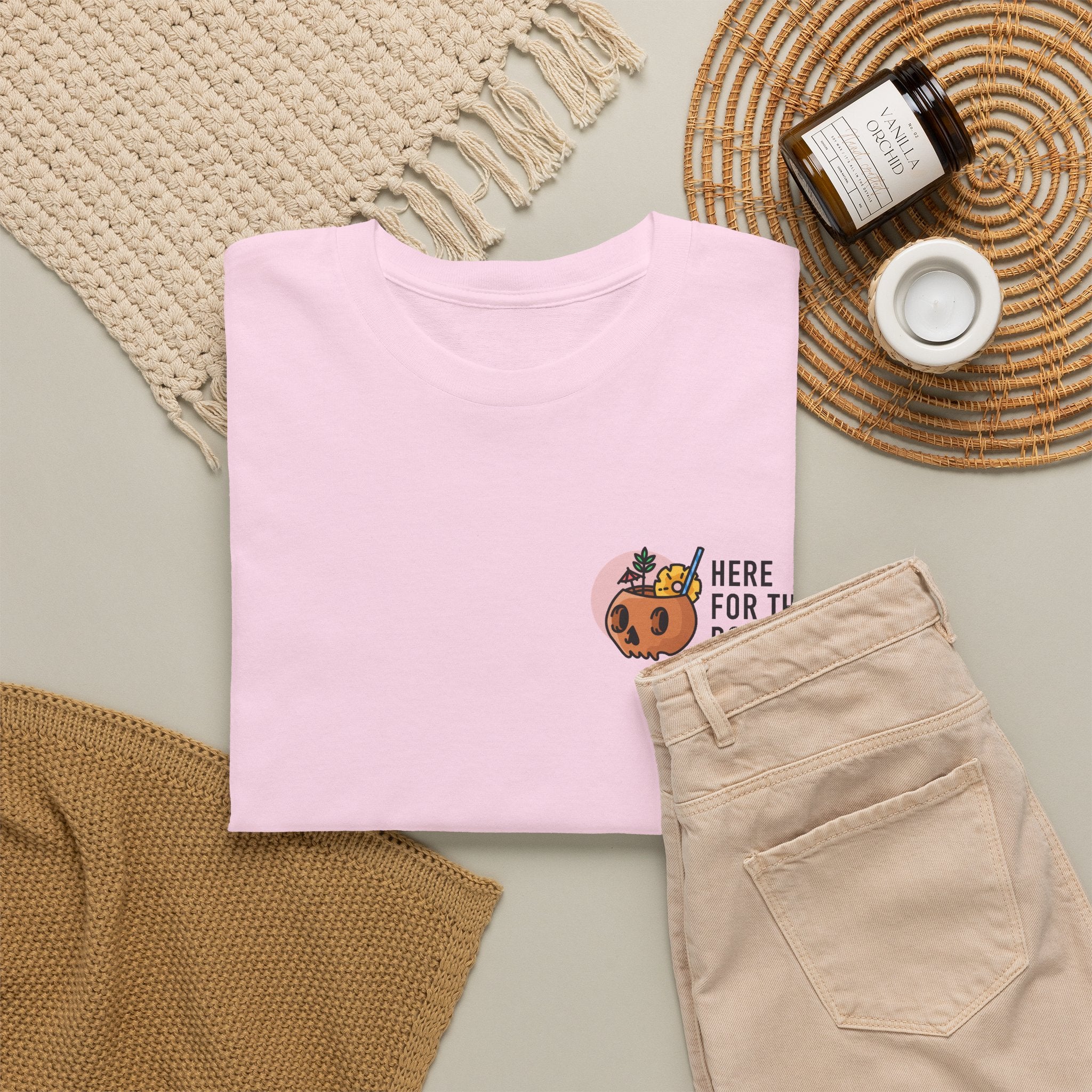 Here for the Boos Halloween T‑Shirt — Cute Boo Crew Graphic Tee