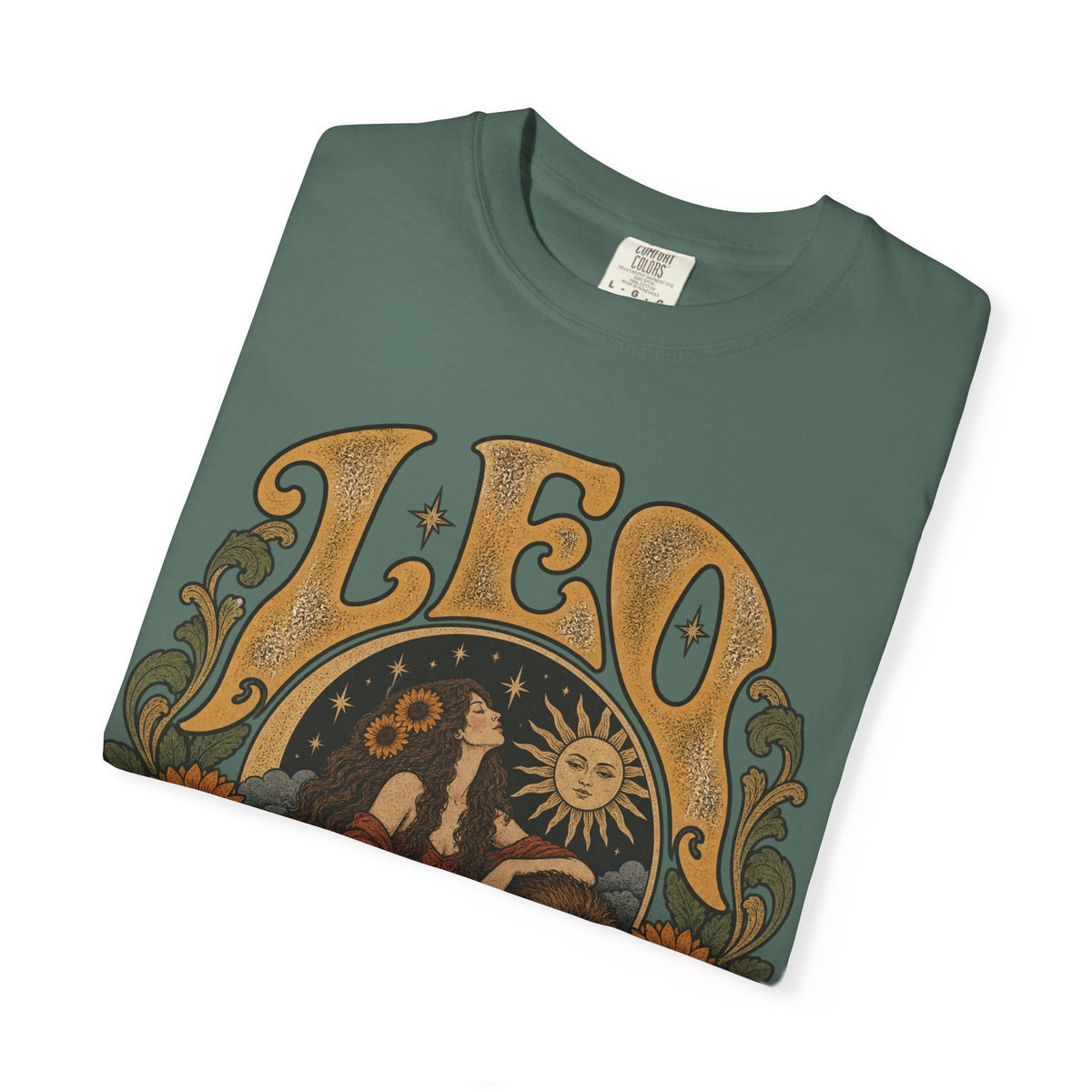 Leo Zodiac T-Shirt — Vintage Astrology Lion Graphic