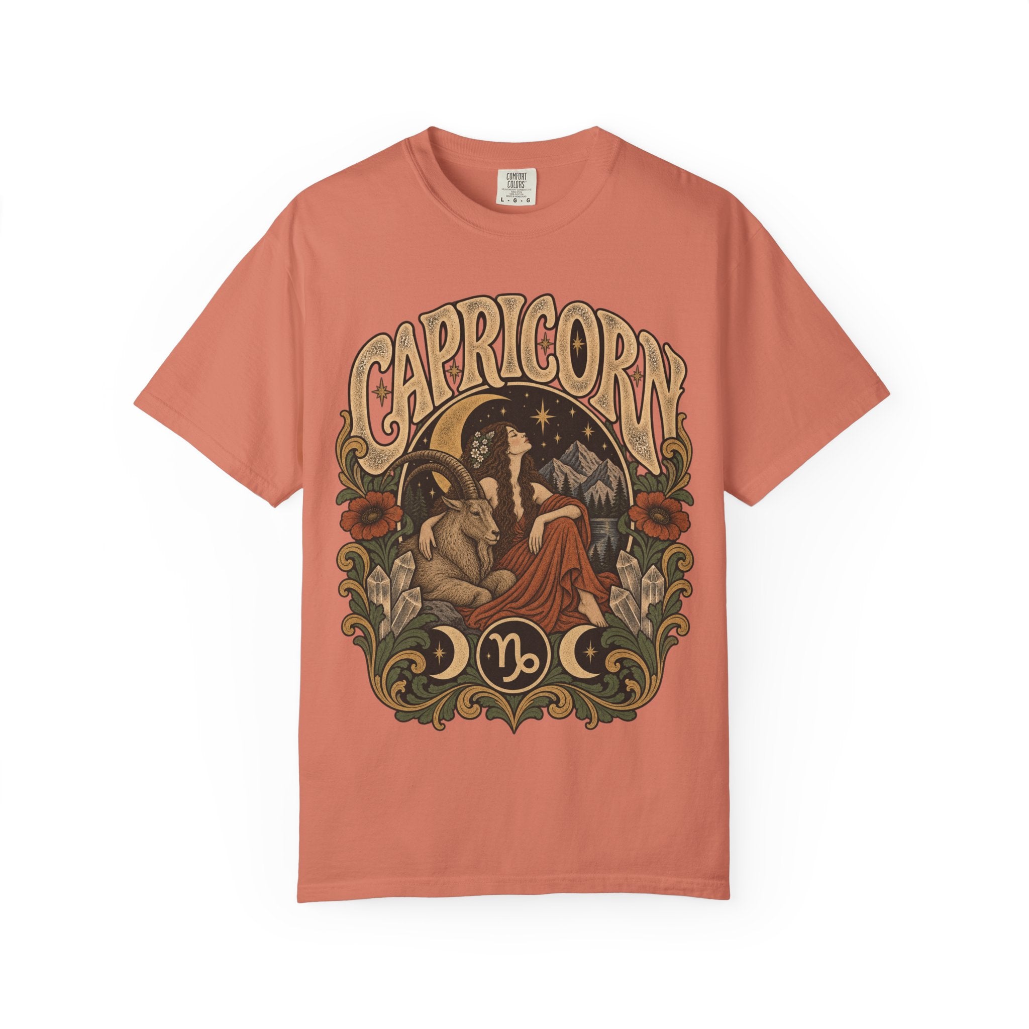 Capricorn Zodiac Tee — Vintage Astrological Graphic T-Shirt