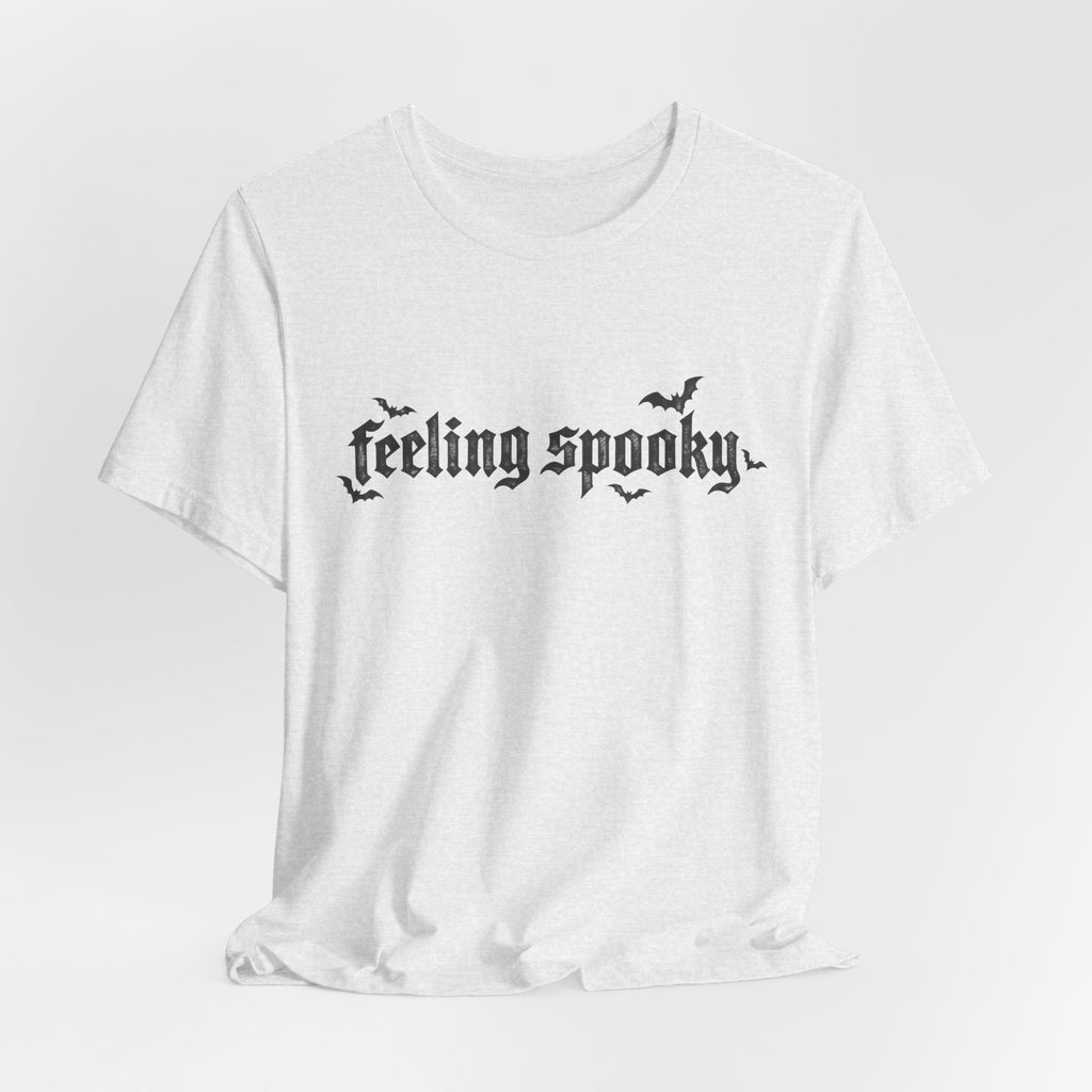 Feeling Spooky T-Shirt — Gothic Halloween Tee with Bats