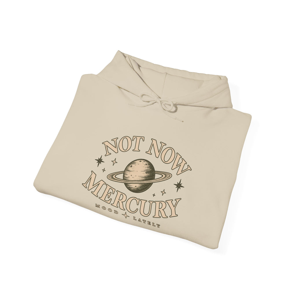 Not Now Mercury Hoodie — Mercury Retrograde Astrology Pullover