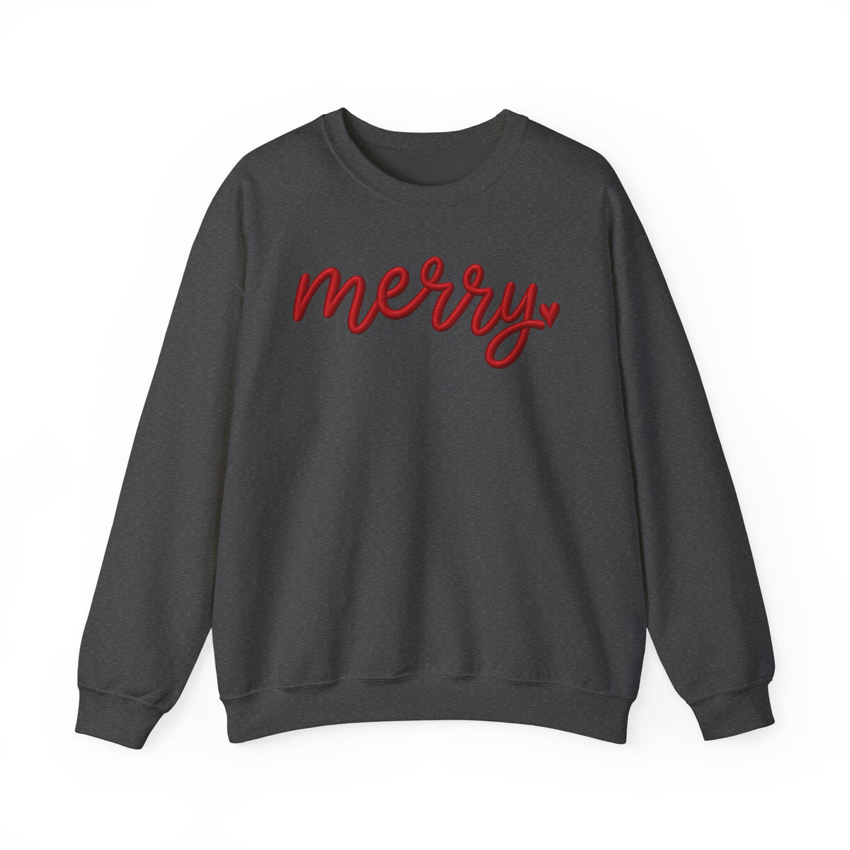 Merry Script Sweatshirt — Cozy Holiday Crewneck