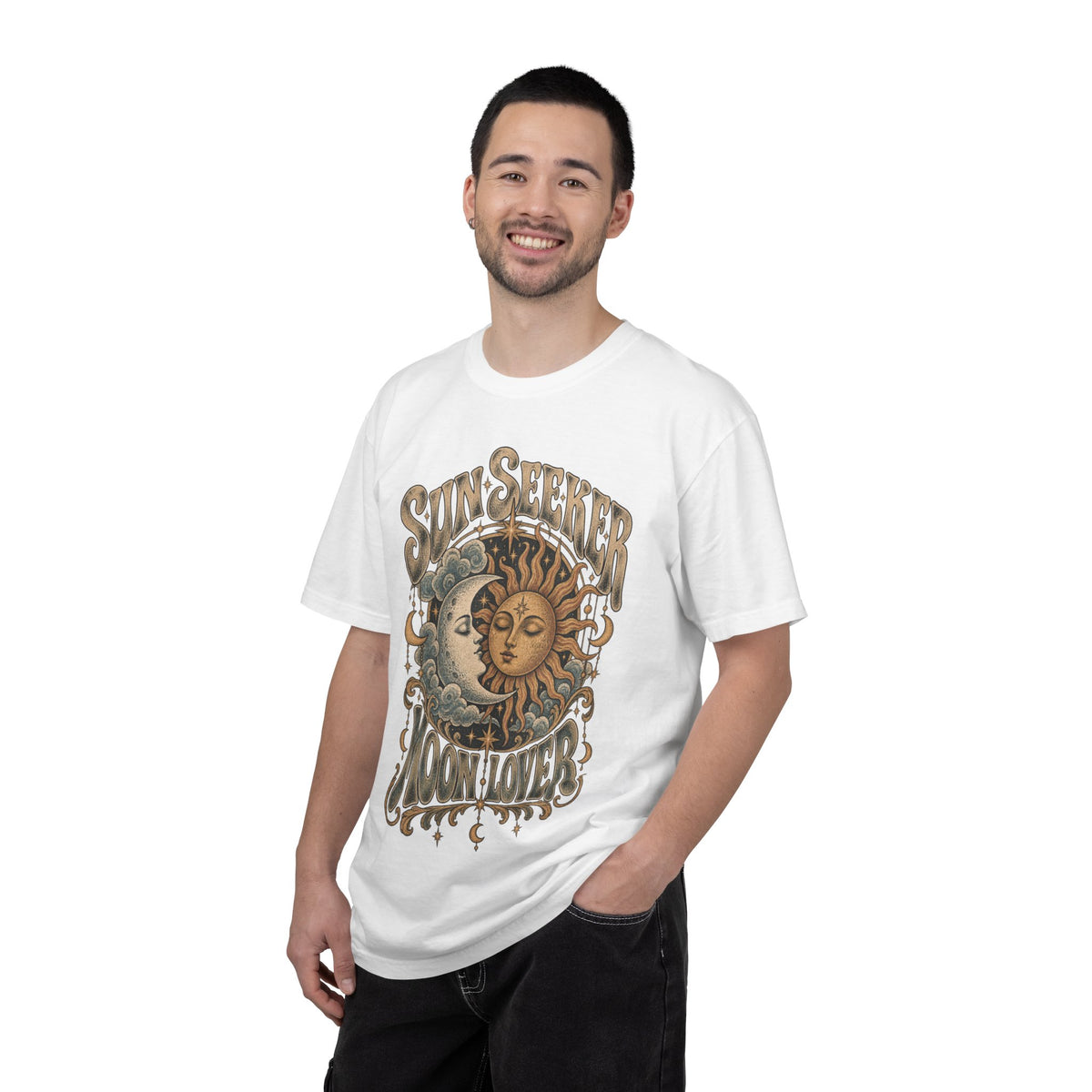 Sunseeker Moonlovers T-Shirt — Vintage Sun & Moon Graphic Tee