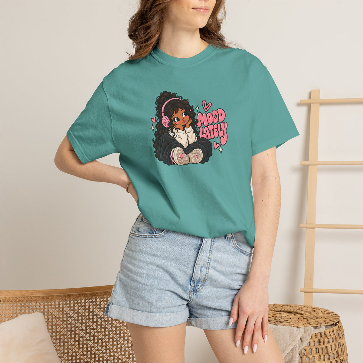 Mood T-Shirt — Cute Girl Graphic Tee